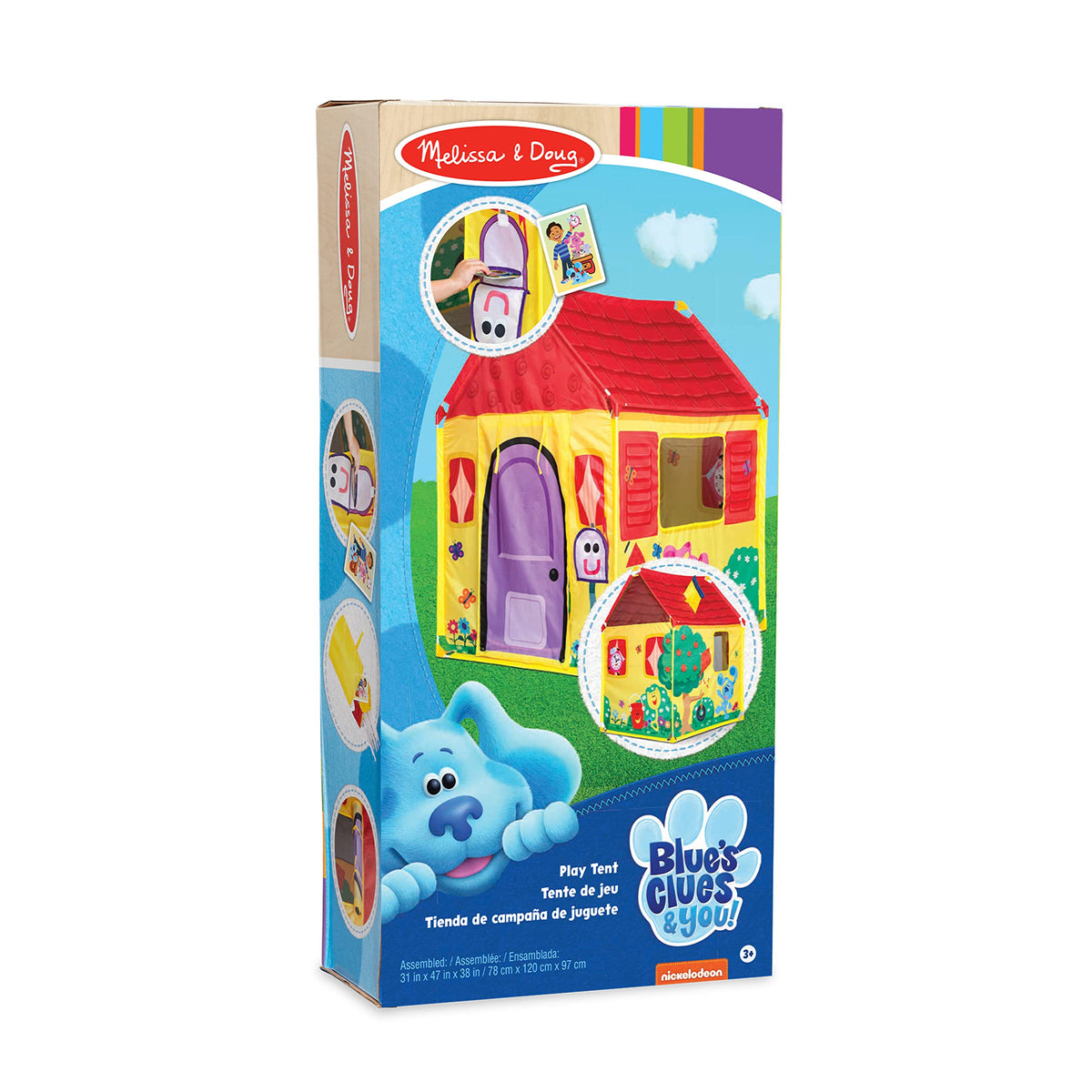 Melissa & Doug Blue's Clues & You! Blue's House Play Tent — Roomy Indoor/Outdoor Kids Tent