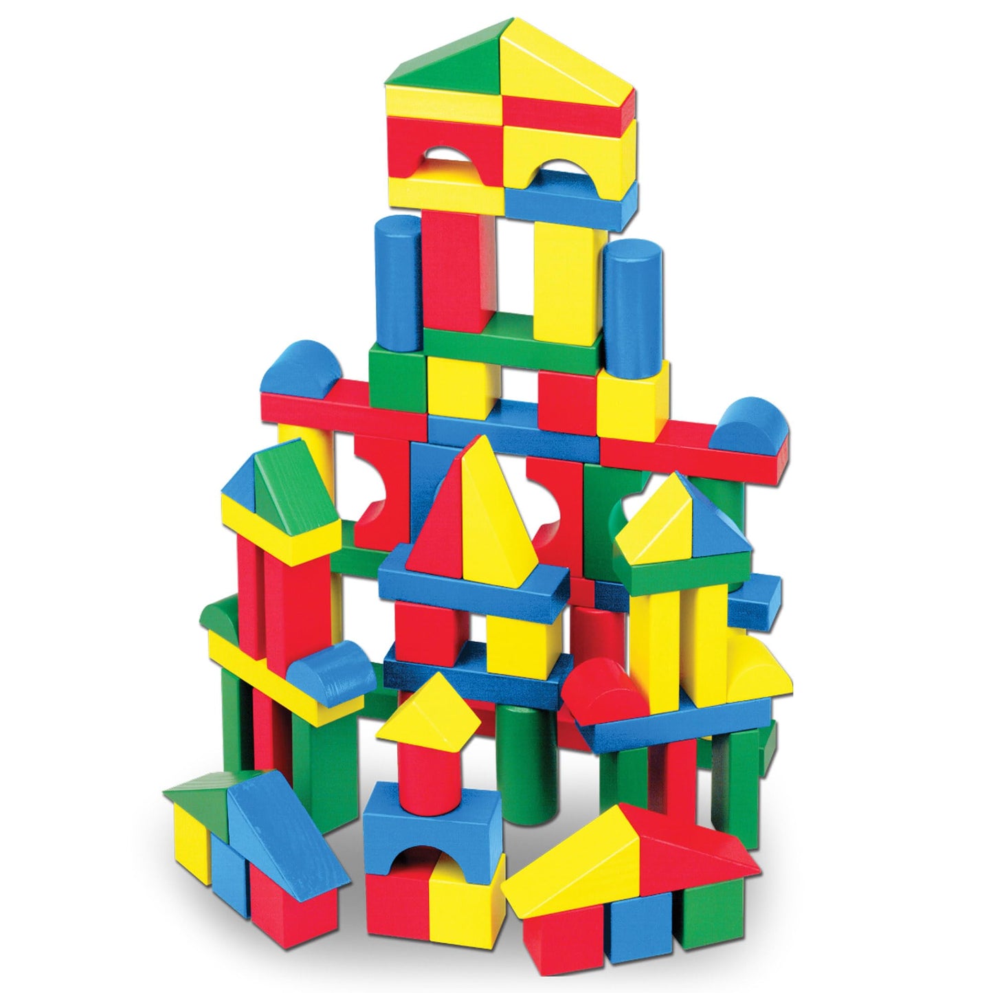 Melissa & Doug Wooden Building Blocks – 100-Piece Set, FSC Certified