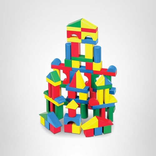 Melissa & Doug Wooden Building Blocks – 100-Piece Set, FSC Certified