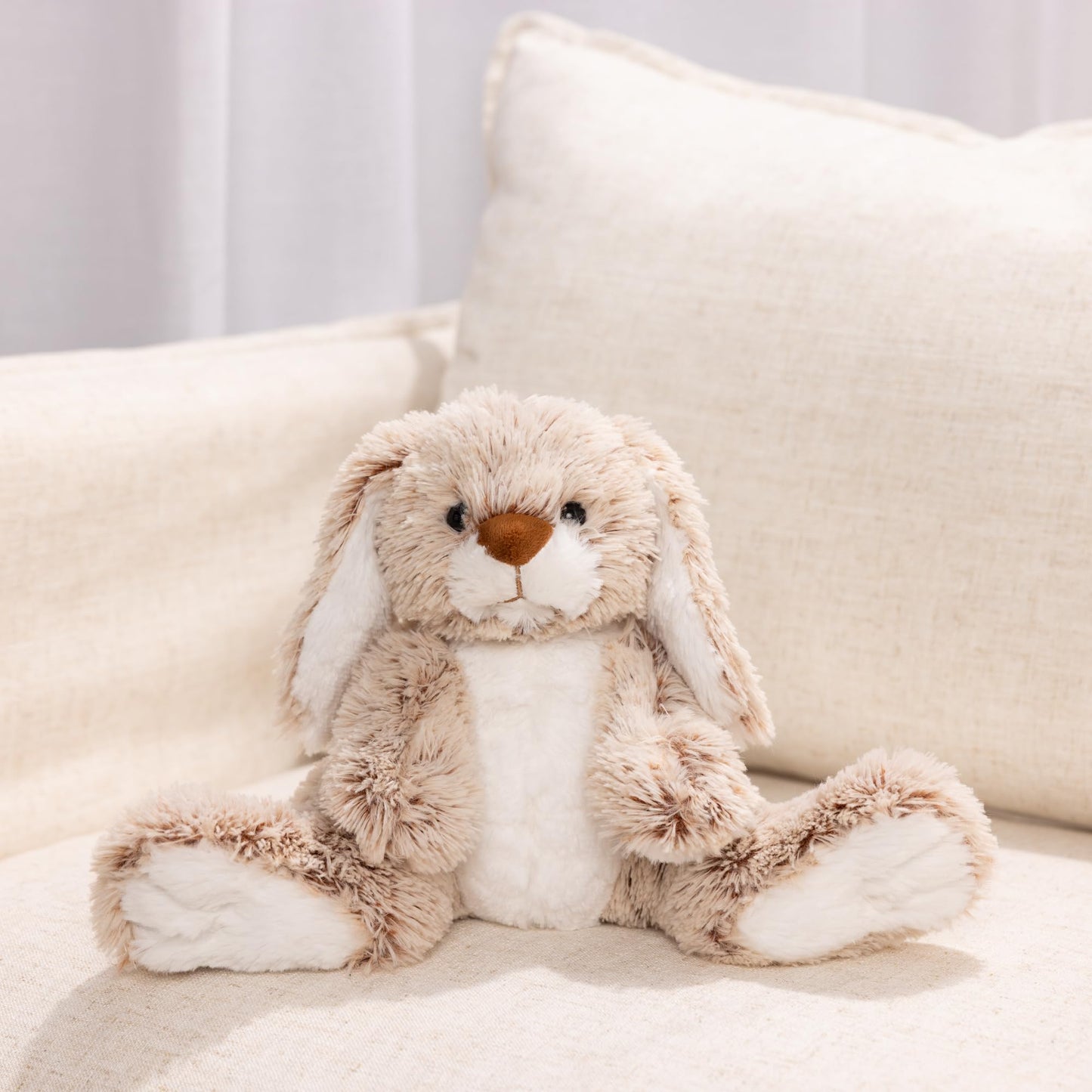 Melissa & Doug Burrow Bunny Plushie – 9-Inch Soft Plush with Floppy Ears & Big Feet