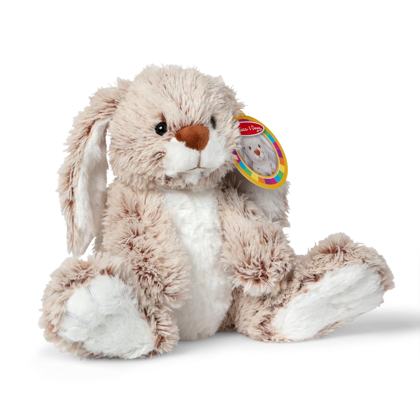 Melissa & Doug Burrow Bunny Plushie – 9-Inch Soft Plush with Floppy Ears & Big Feet