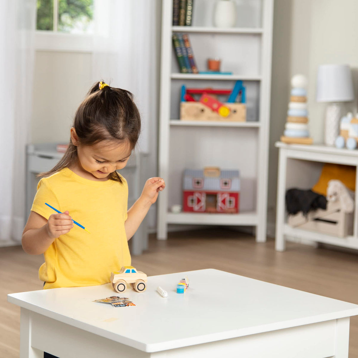Melissa & Doug Created by Me! Monster Truck Wooden Craft Kit – Build, Paint & Decorate
