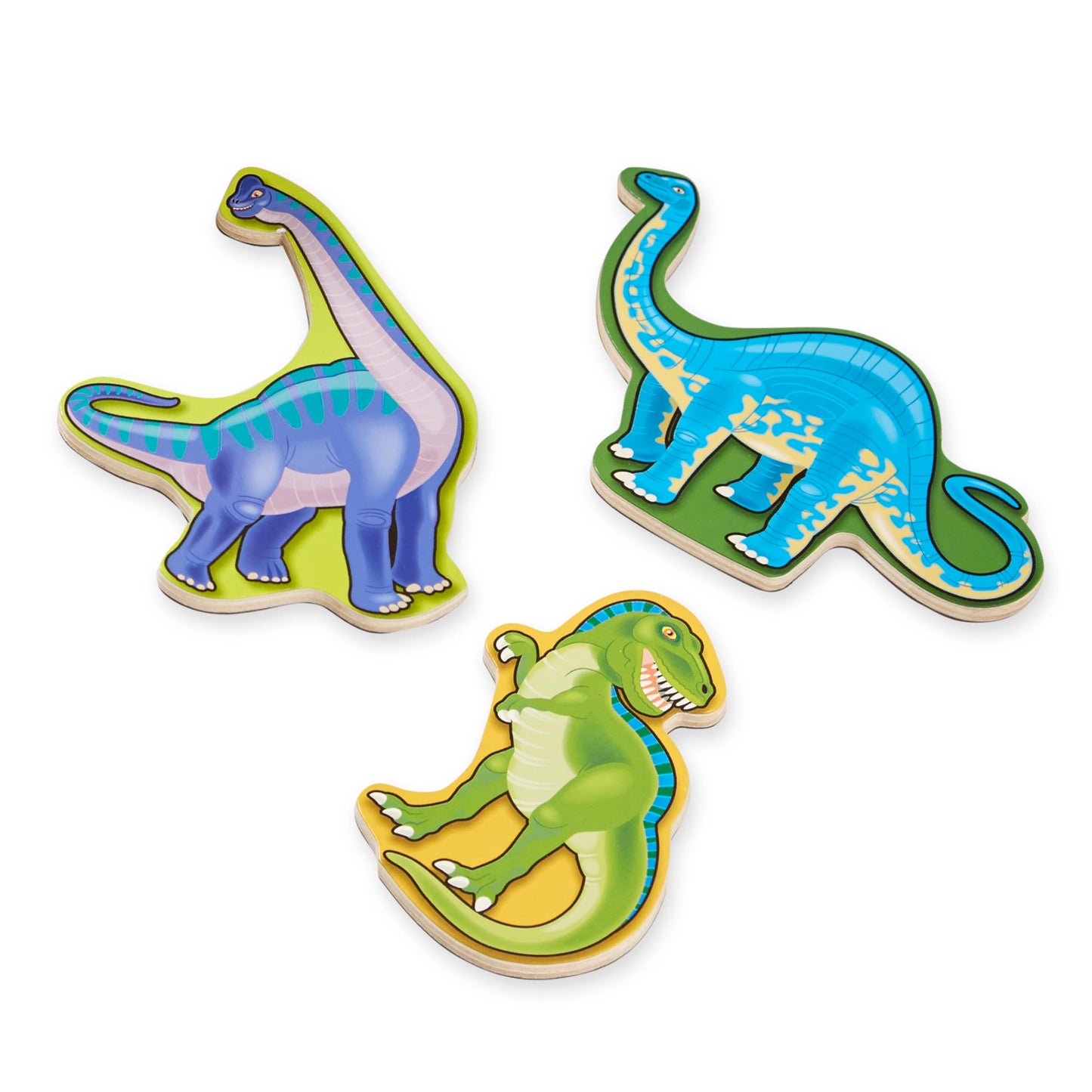 Melissa & Doug Magnetic Wooden Dinosaurs – 20-Piece Dino Magnets in Wooden Storage Box