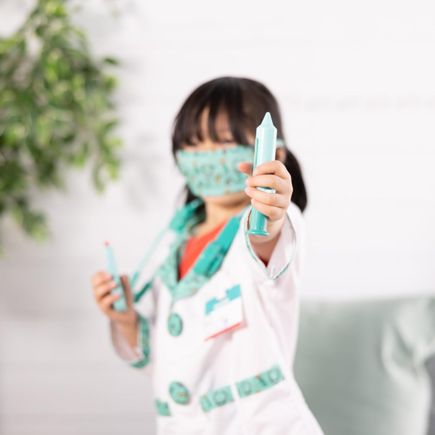 Melissa & Doug Doctor Costume Dress-Up Set (8-Piece) – Pretend Play Outfit for Kids 3–6