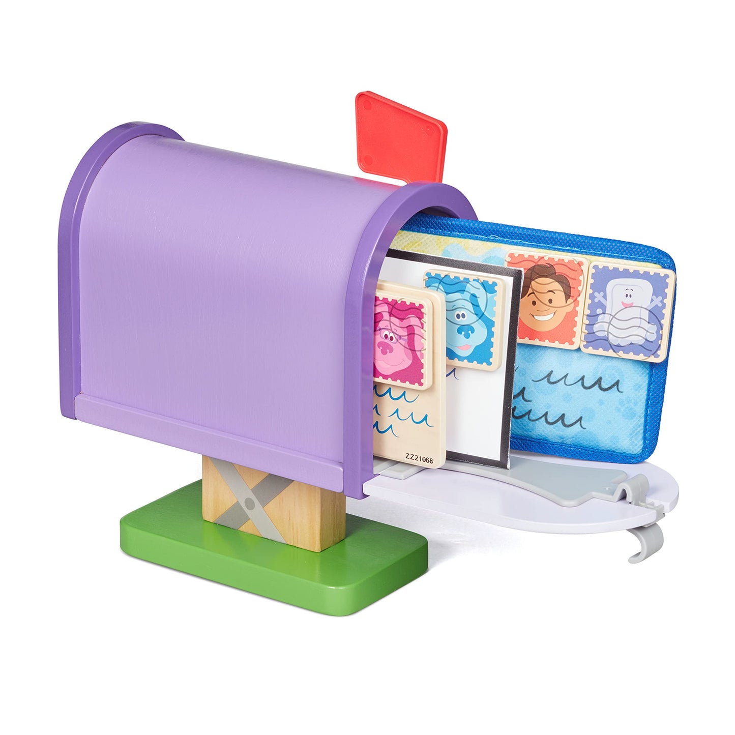 Melissa & Doug Blues Clues & You! Wooden Mailbox Play Set (27 Pieces) – Imaginative Pretend Mail for Kids
