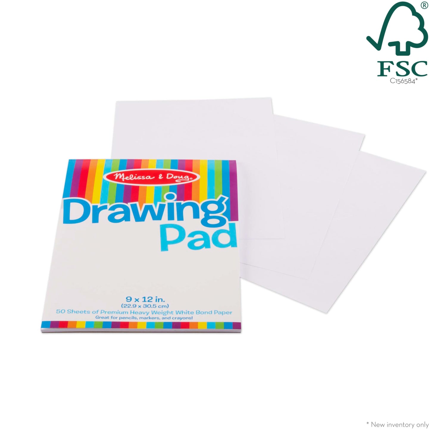 Melissa & Doug Drawing Pad 9x12 – 50 Sheets, Heavyweight Paper