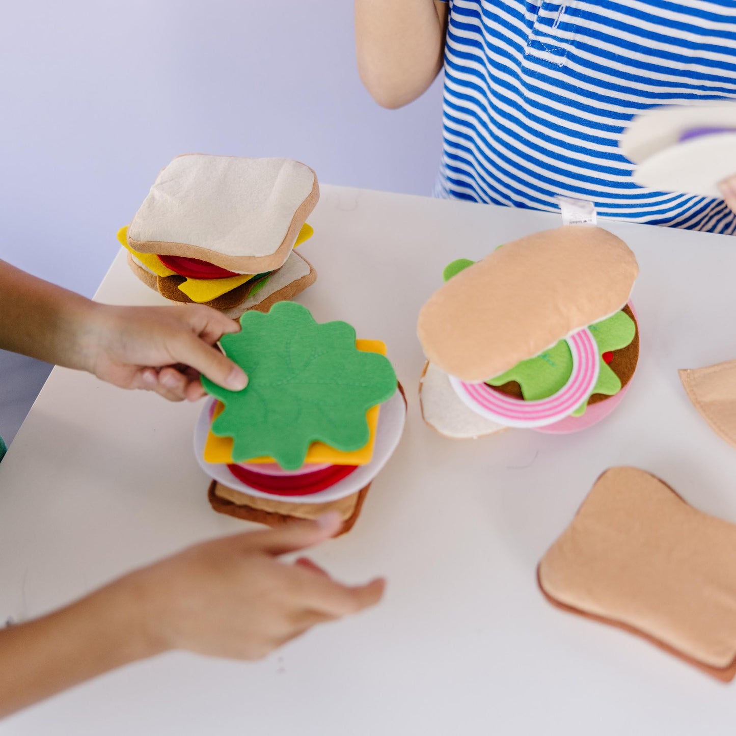 Melissa & Doug 33-Piece Felt Food Sandwich Play Set (Orange)