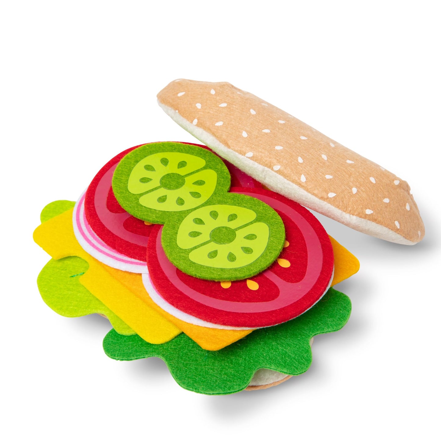 Melissa & Doug 33-Piece Felt Food Sandwich Play Set (Orange)
