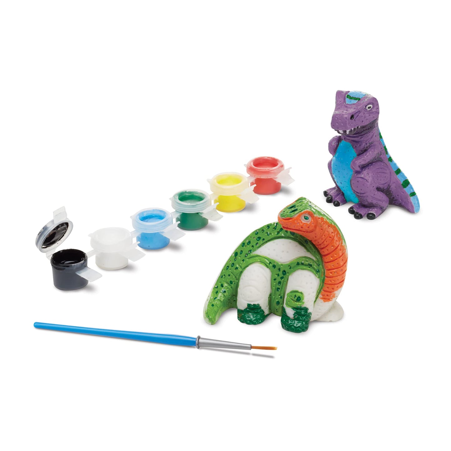 Melissa & Doug Created by Me! Dinosaur Figurines Craft Kit – 2 Resin Dinosaurs