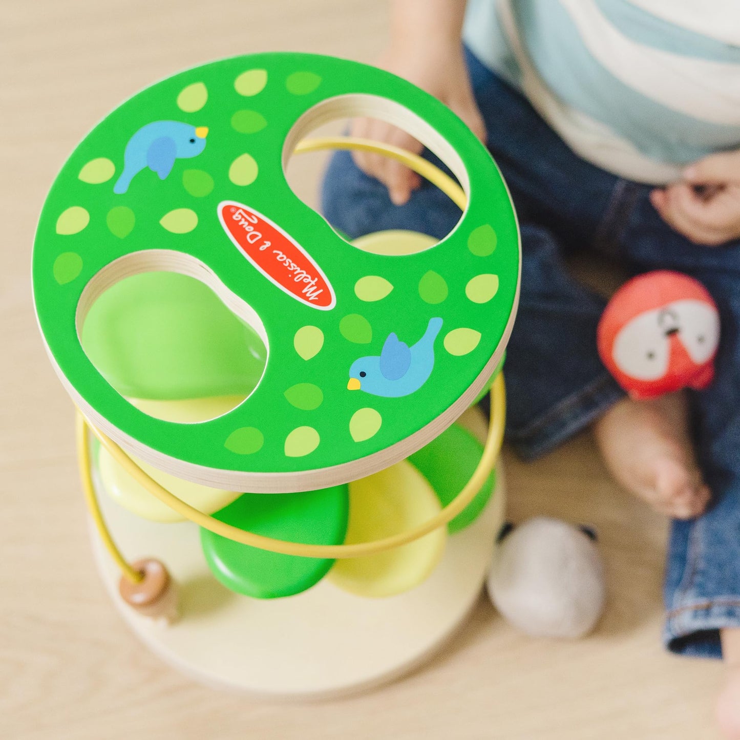 Melissa & Doug Rollables Treehouse Twirl – FSC Certified Infant & Toddler Toy (3 Pieces)