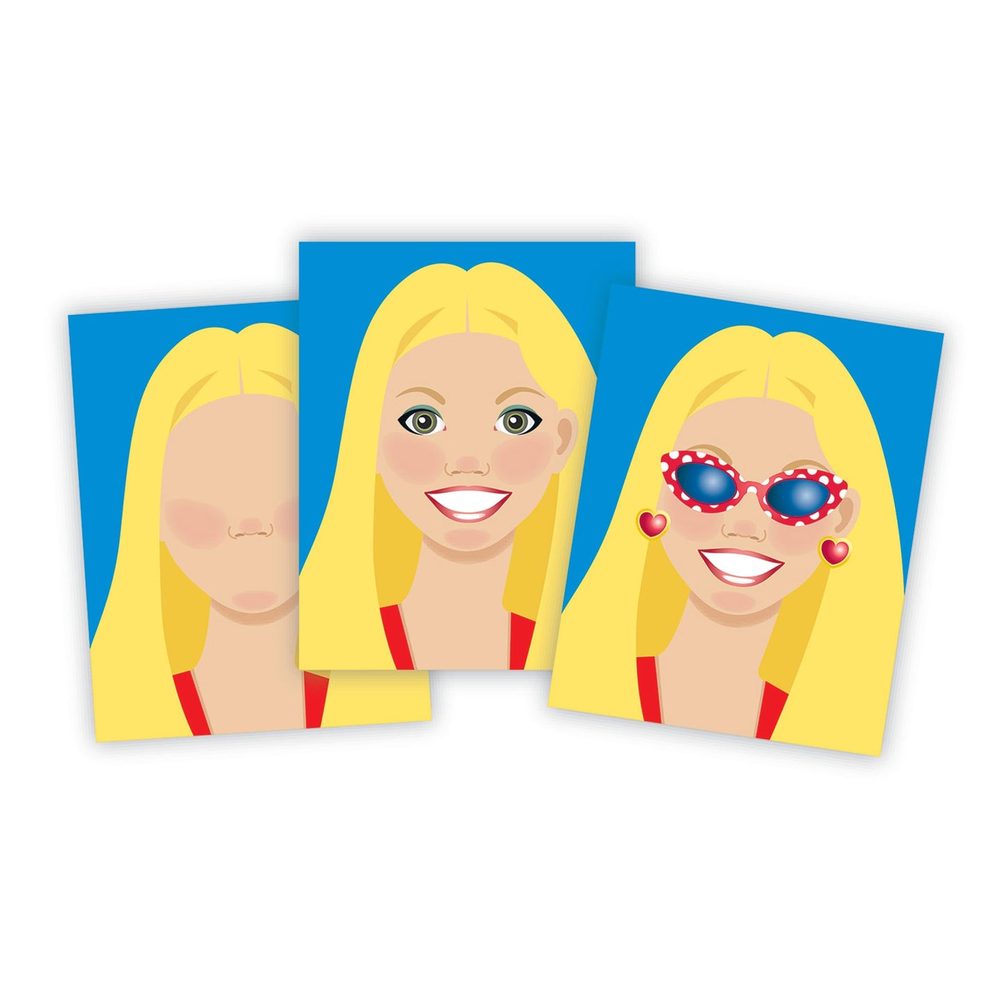 Melissa & Doug Make-a-Face Sticker Pad – Fashion Faces, 20 Faces, 5 Sticker Sheets – FSC Certified