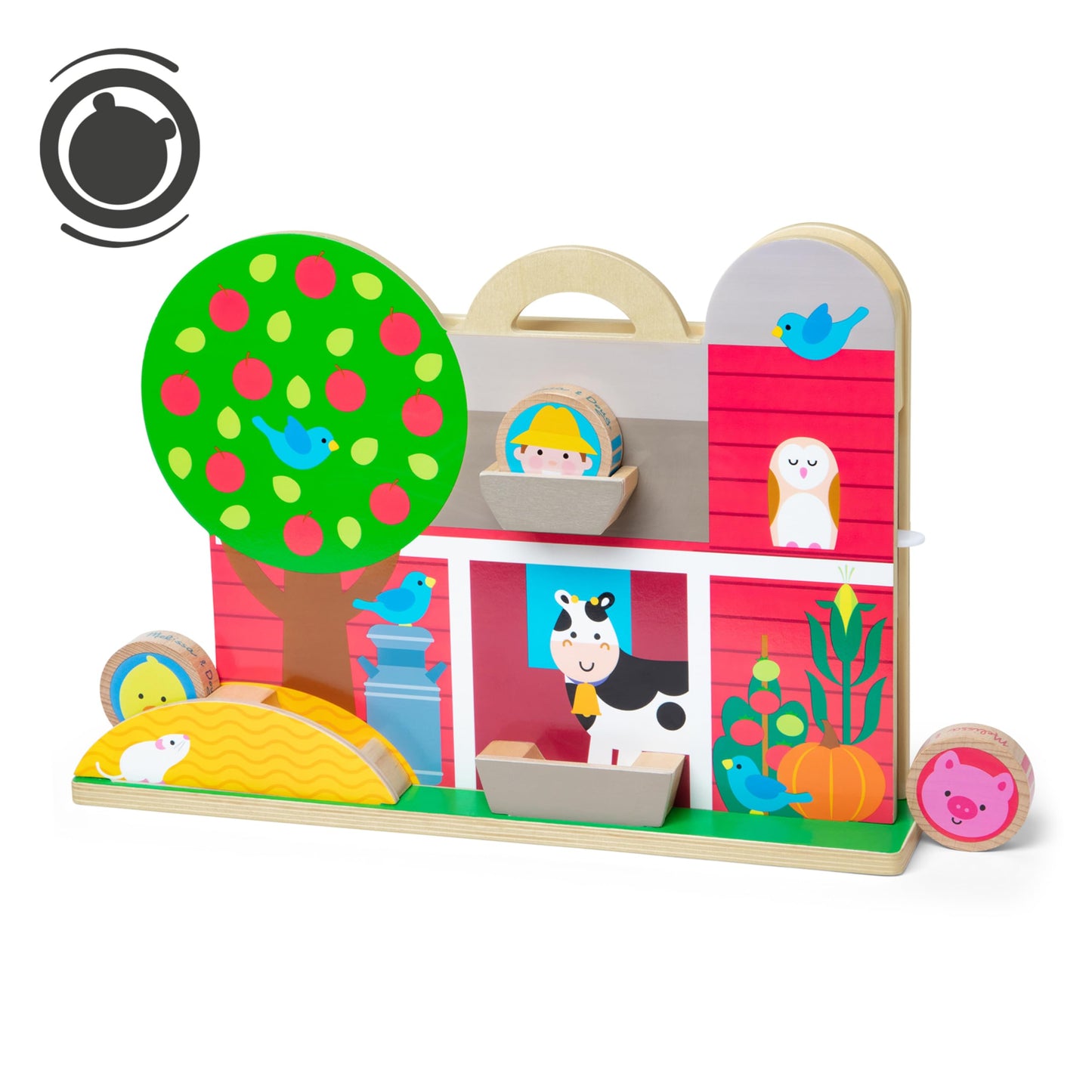 Melissa & Doug GO Tots Barnyard Tumble with 4 Disks - FSC Certified
