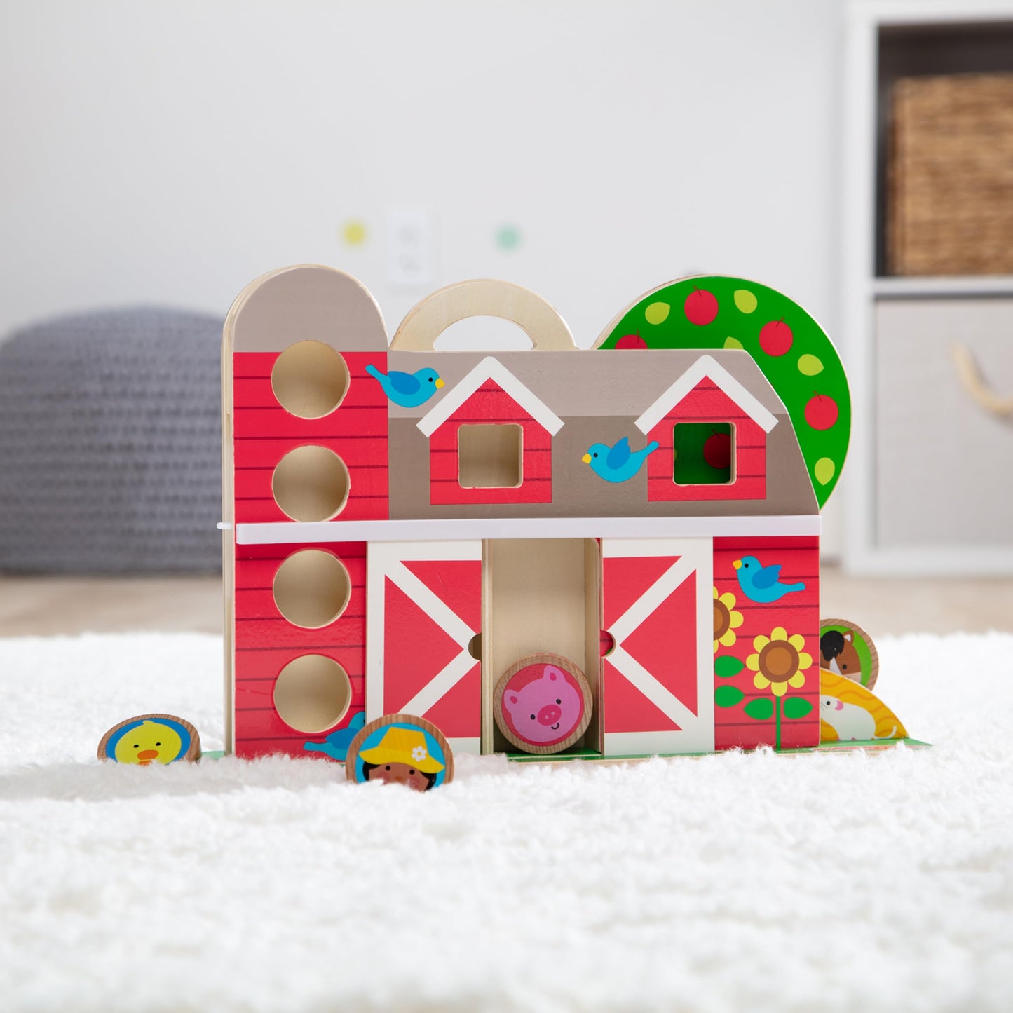 Melissa & Doug GO Tots Barnyard Tumble with 4 Disks - FSC Certified