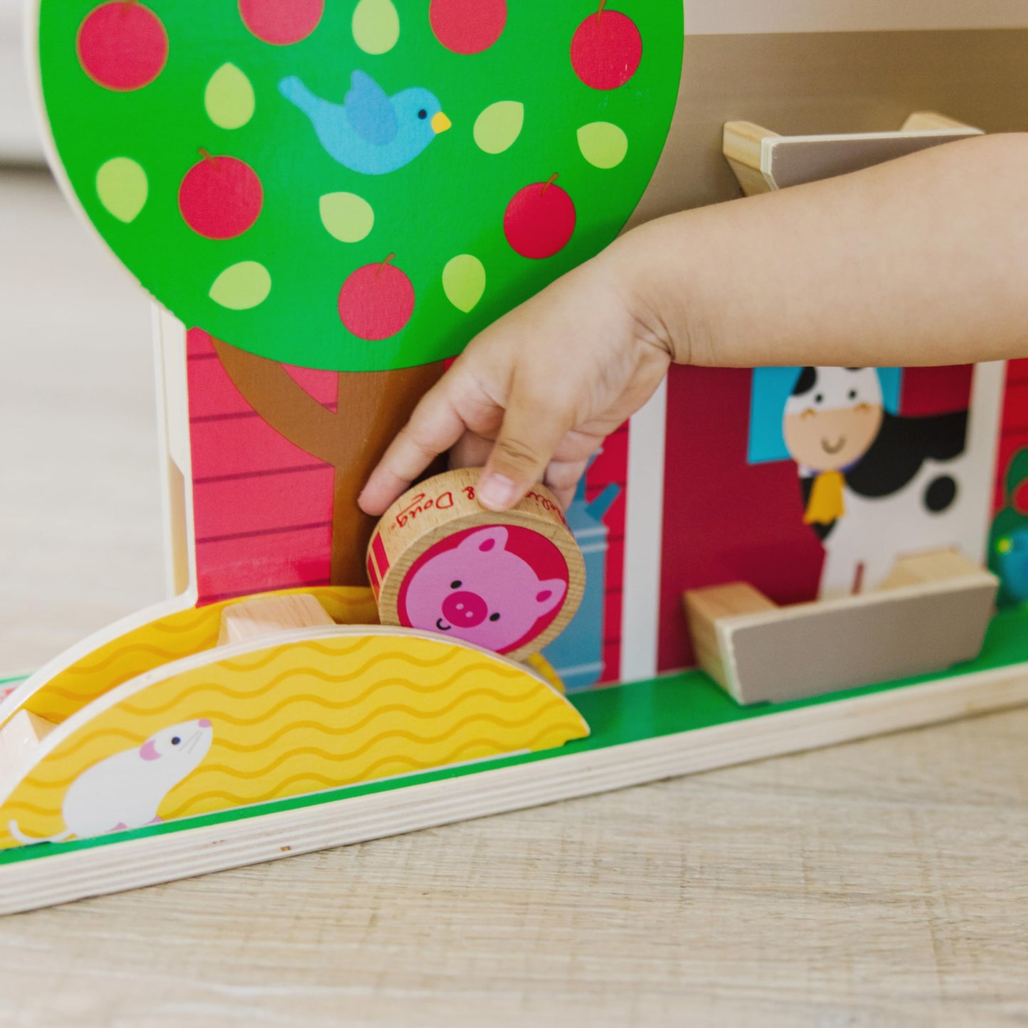 Melissa & Doug GO Tots Barnyard Tumble with 4 Disks - FSC Certified