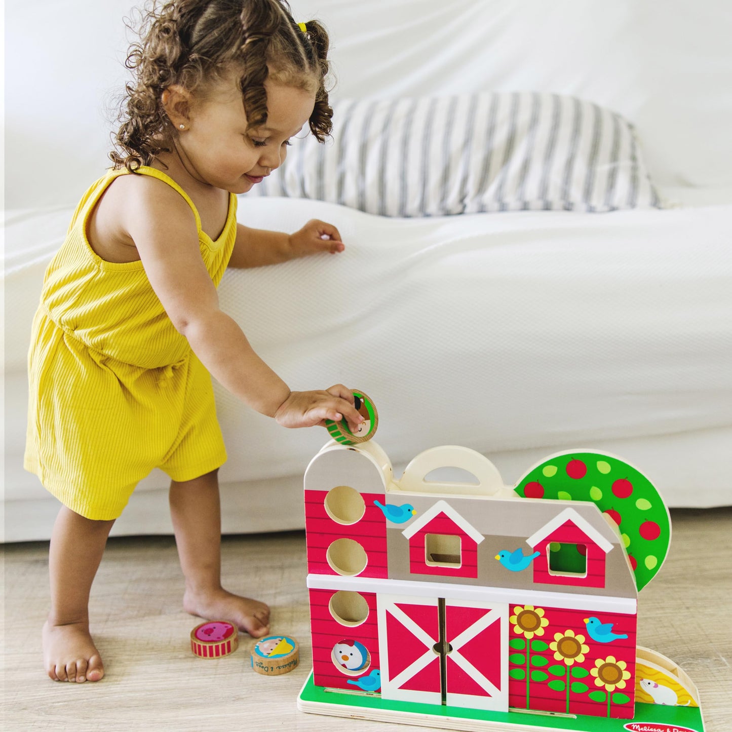 Melissa & Doug GO Tots Barnyard Tumble with 4 Disks - FSC Certified