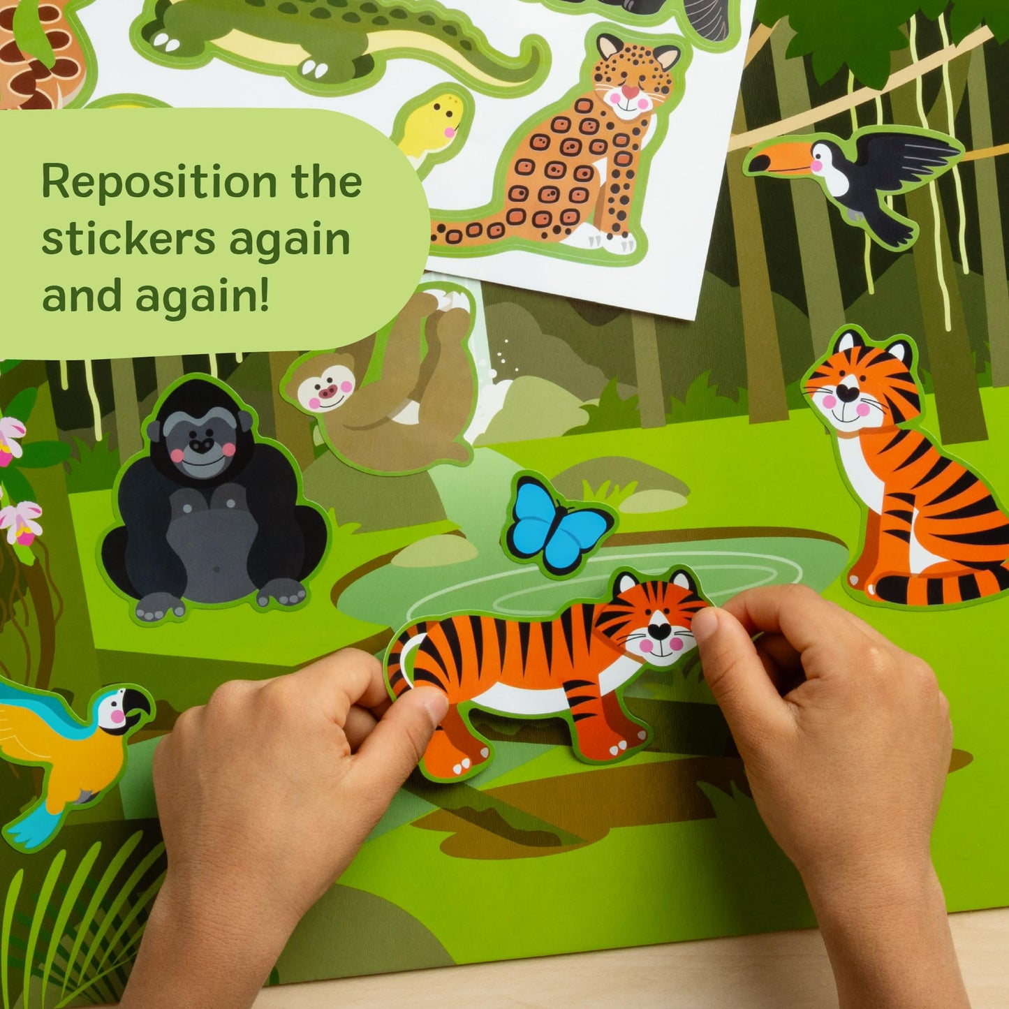 Melissa & Doug Reusable Sticker Pad: Habitats – 150+ Reusable Stickers – FSC Certified