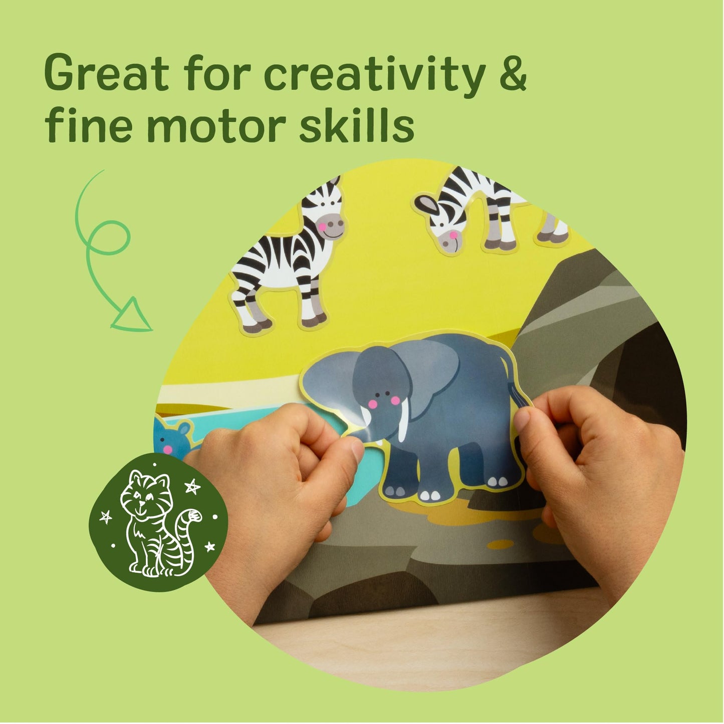 Melissa & Doug Reusable Sticker Pad: Habitats – 150+ Reusable Stickers – FSC Certified