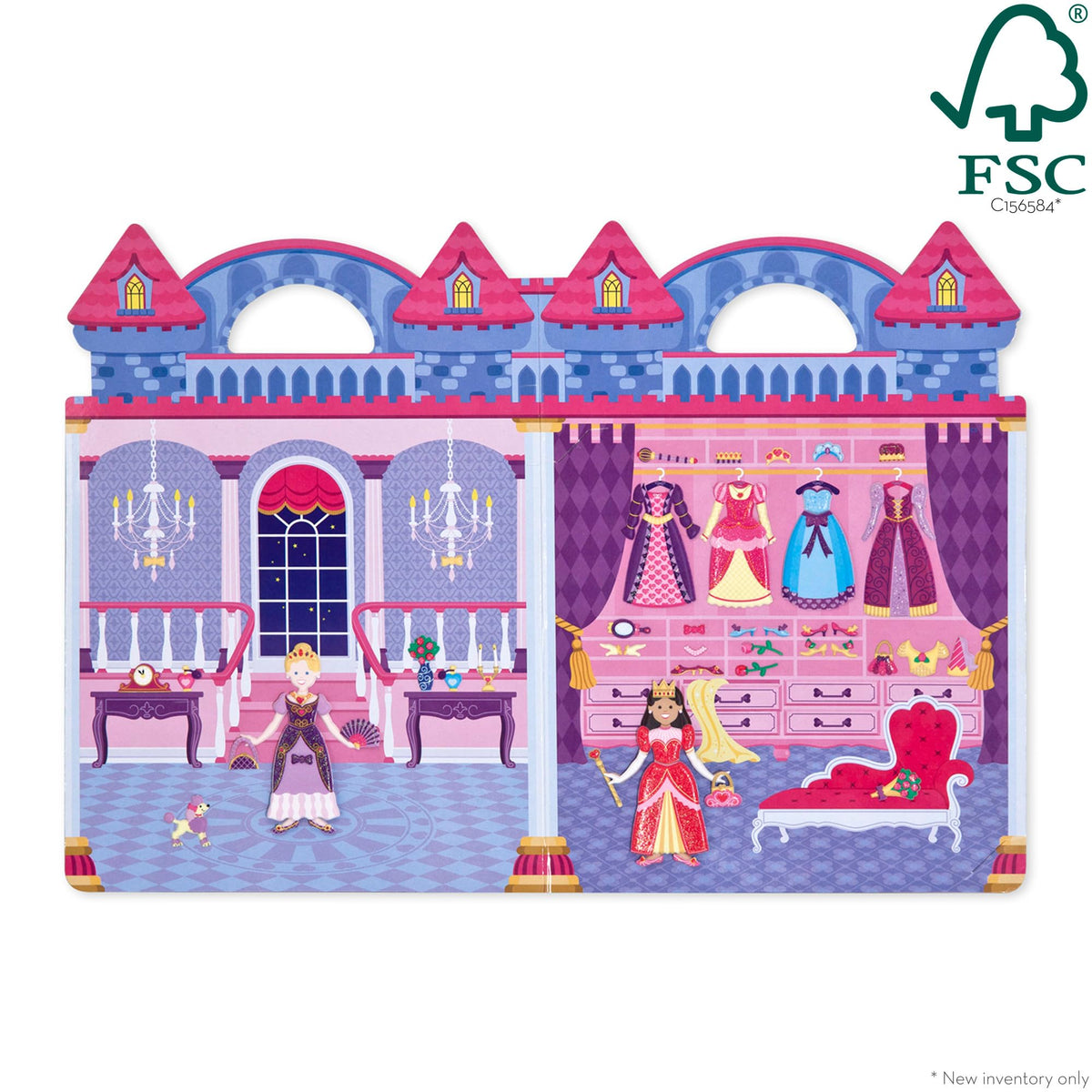 Melissa & Doug Puffy Sticker Play Set – Princess, 67 Reusable Stickers