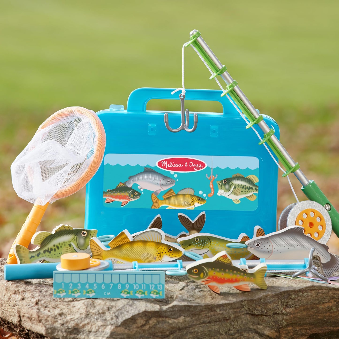 Melissa & Doug Let's Explore Fishing Play Set – 21 Pieces, FSC Certified