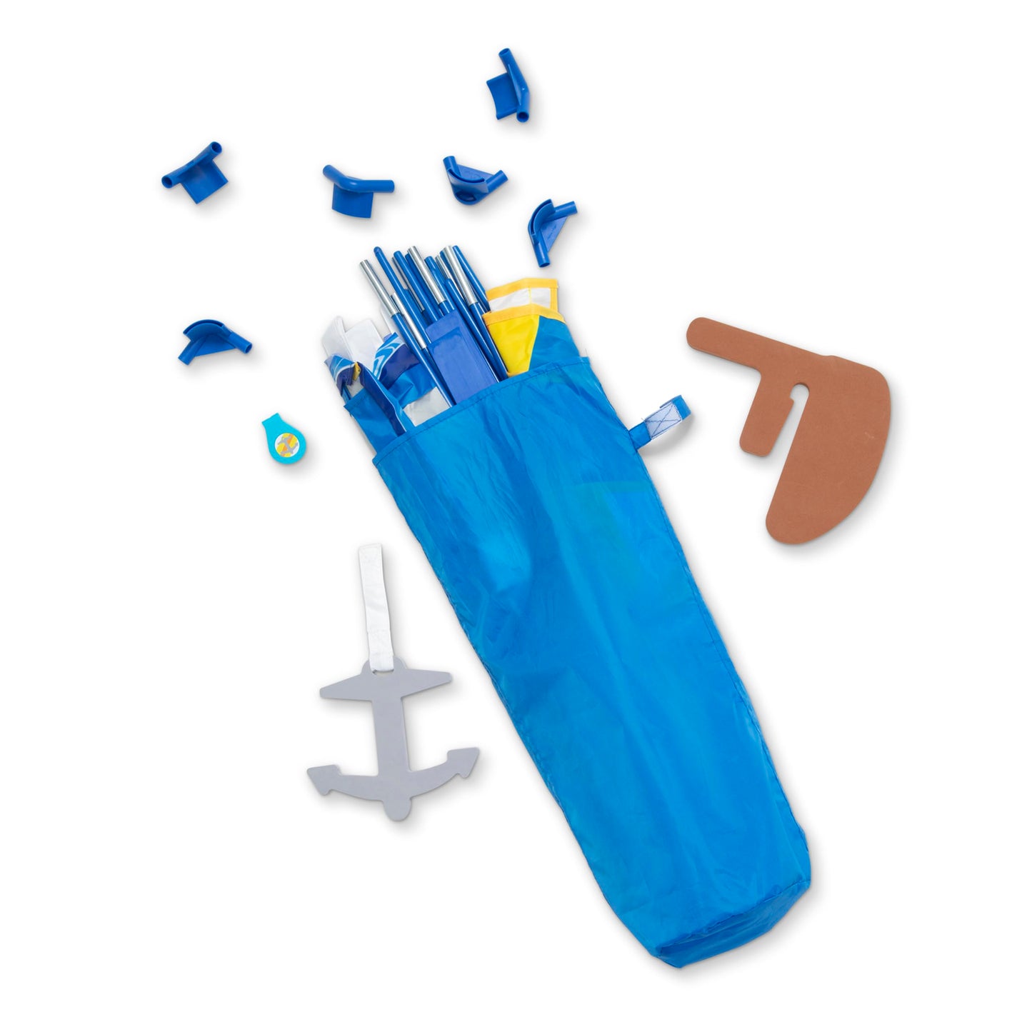 Melissa & Doug Let's Explore Sailboat Play Set | Pretend Boat Toy for 3–6 Year Olds