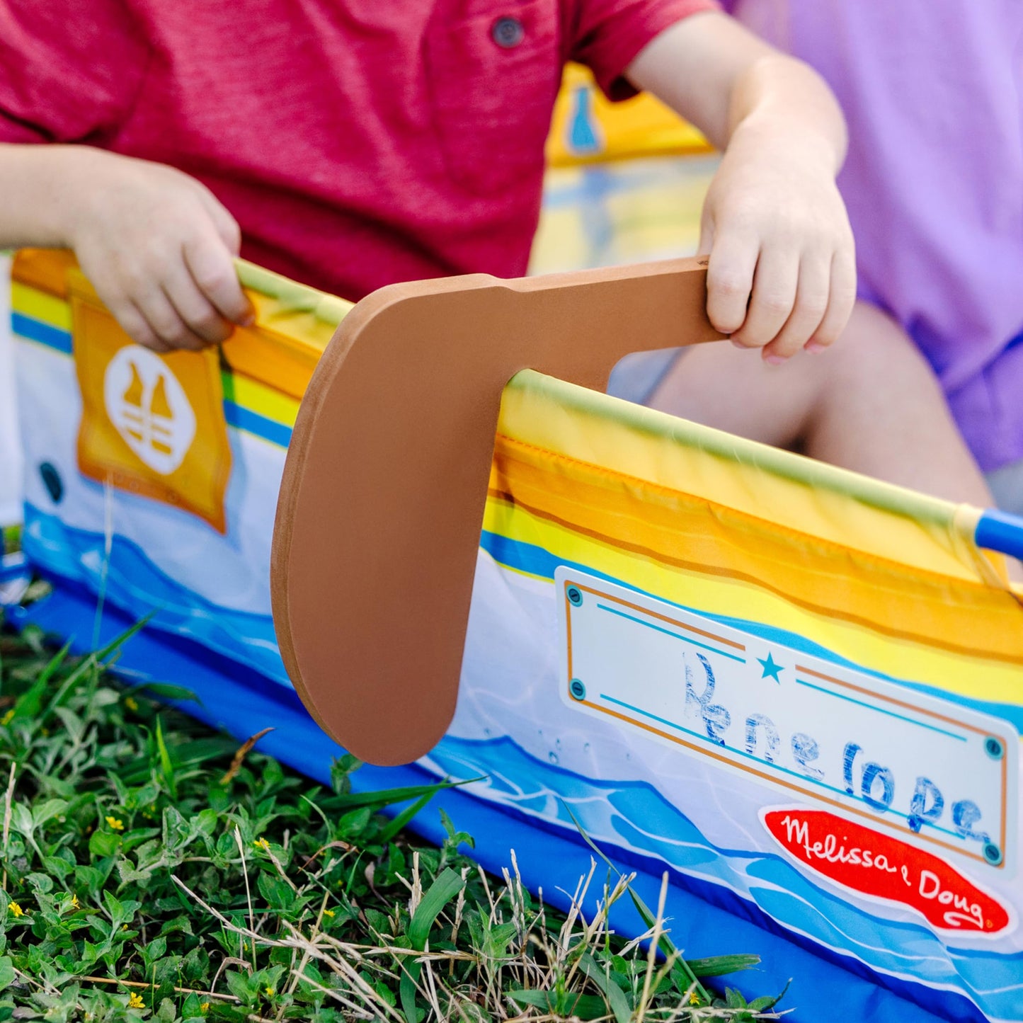 Melissa & Doug Let's Explore Sailboat Play Set | Pretend Boat Toy for 3–6 Year Olds