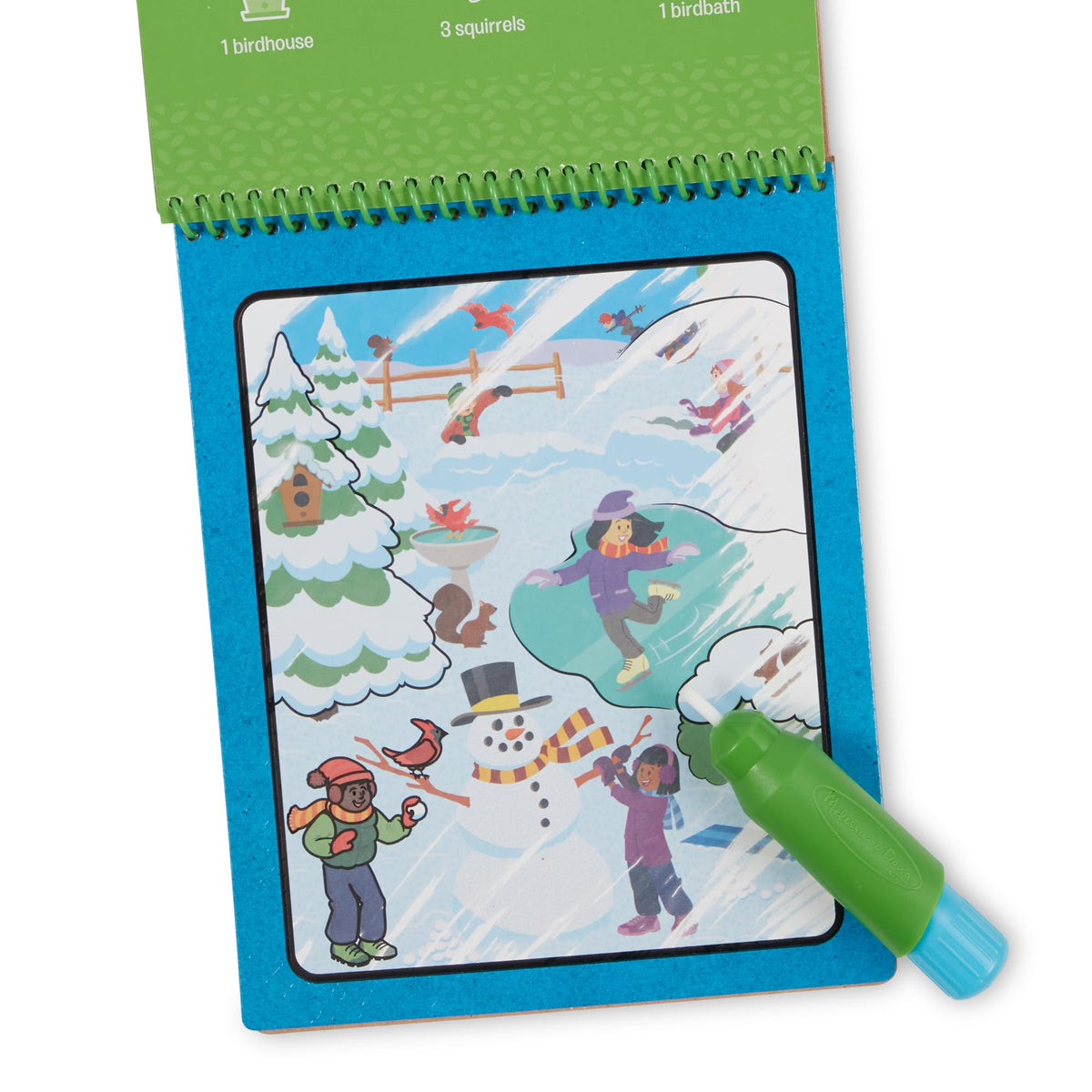 Melissa & Doug Let’s Explore Water Wow! Seasons Water-Reveal Pad – Reusable On-the-Go Travel Activity | FSC Certified