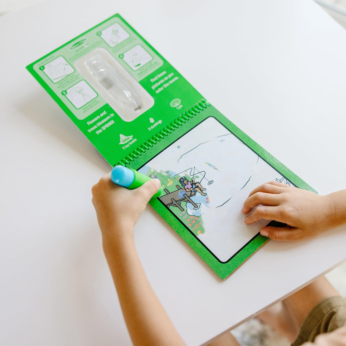 Melissa & Doug Let’s Explore Water Wow! Seasons Water-Reveal Pad – Reusable On-the-Go Travel Activity | FSC Certified
