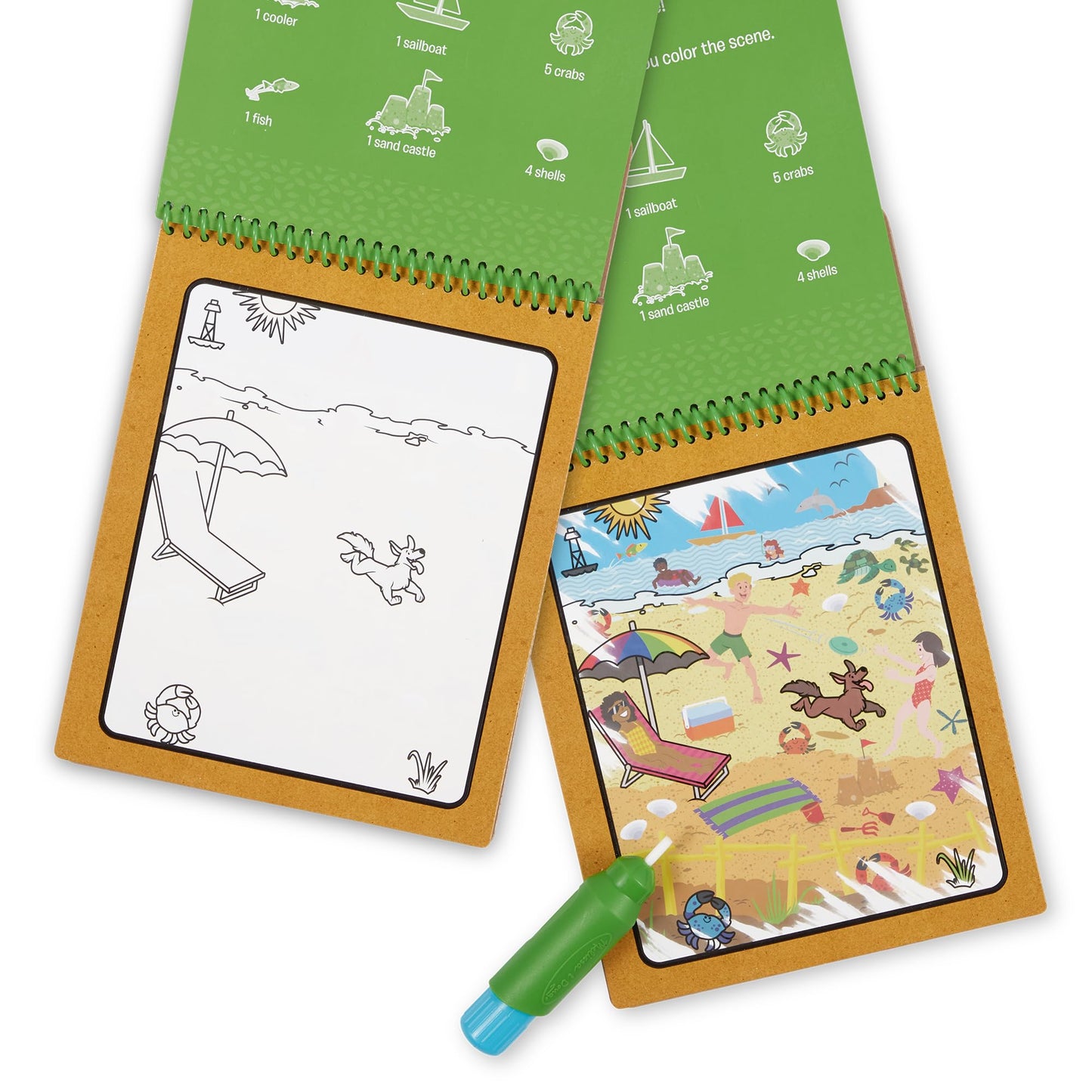 Melissa & Doug Let’s Explore Water Wow! Seasons Water-Reveal Pad – Reusable On-the-Go Travel Activity | FSC Certified