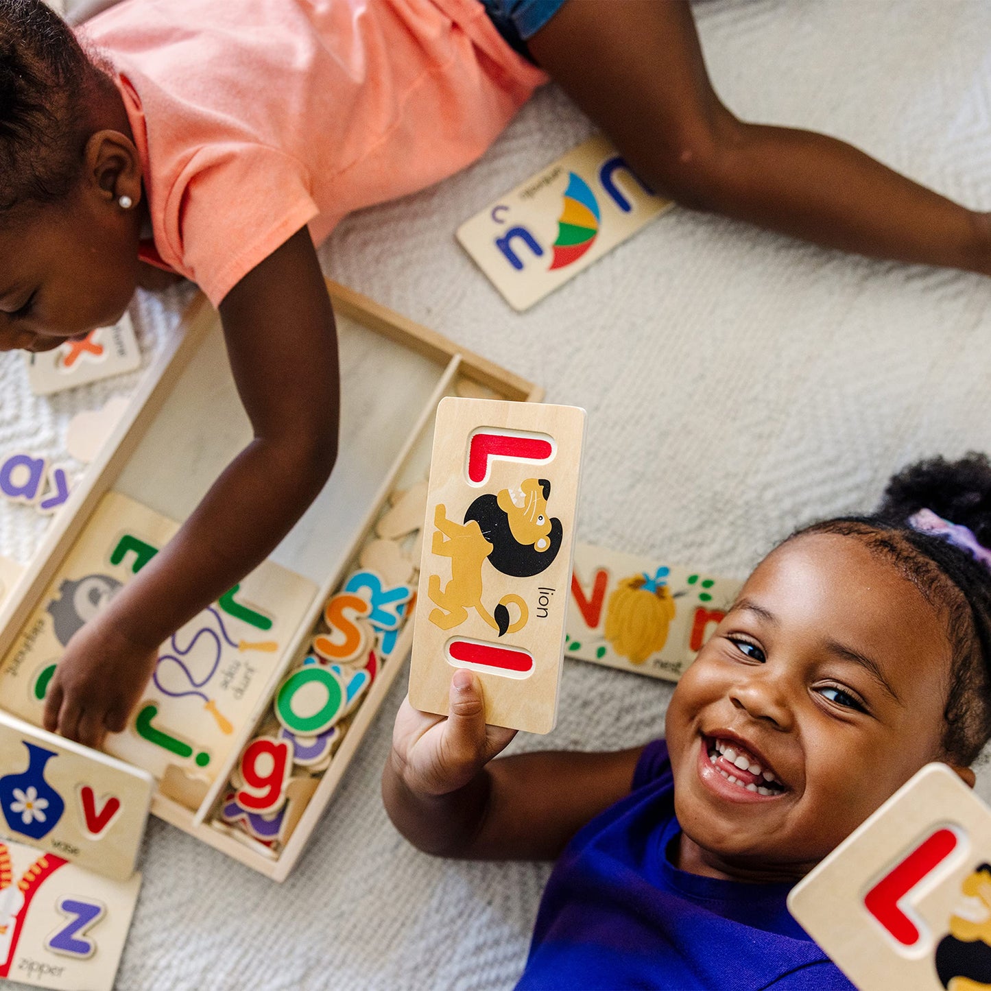 Melissa & Doug ABC Picture Boards: 13 Double-Sided Boards with 52 Letters