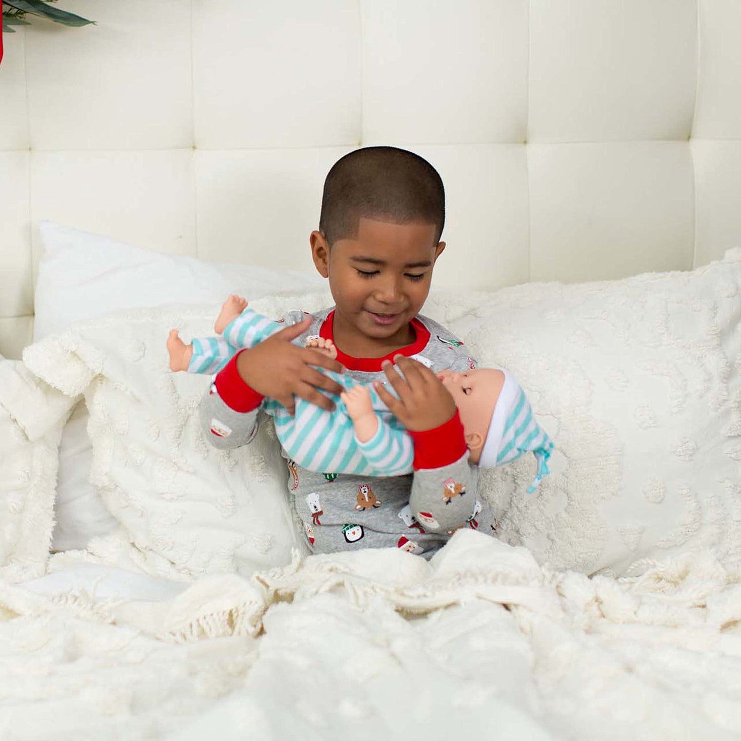 Melissa & Doug Mine to Love Twins Luke & Lucy – 15” Light Skin Twin Baby Dolls
