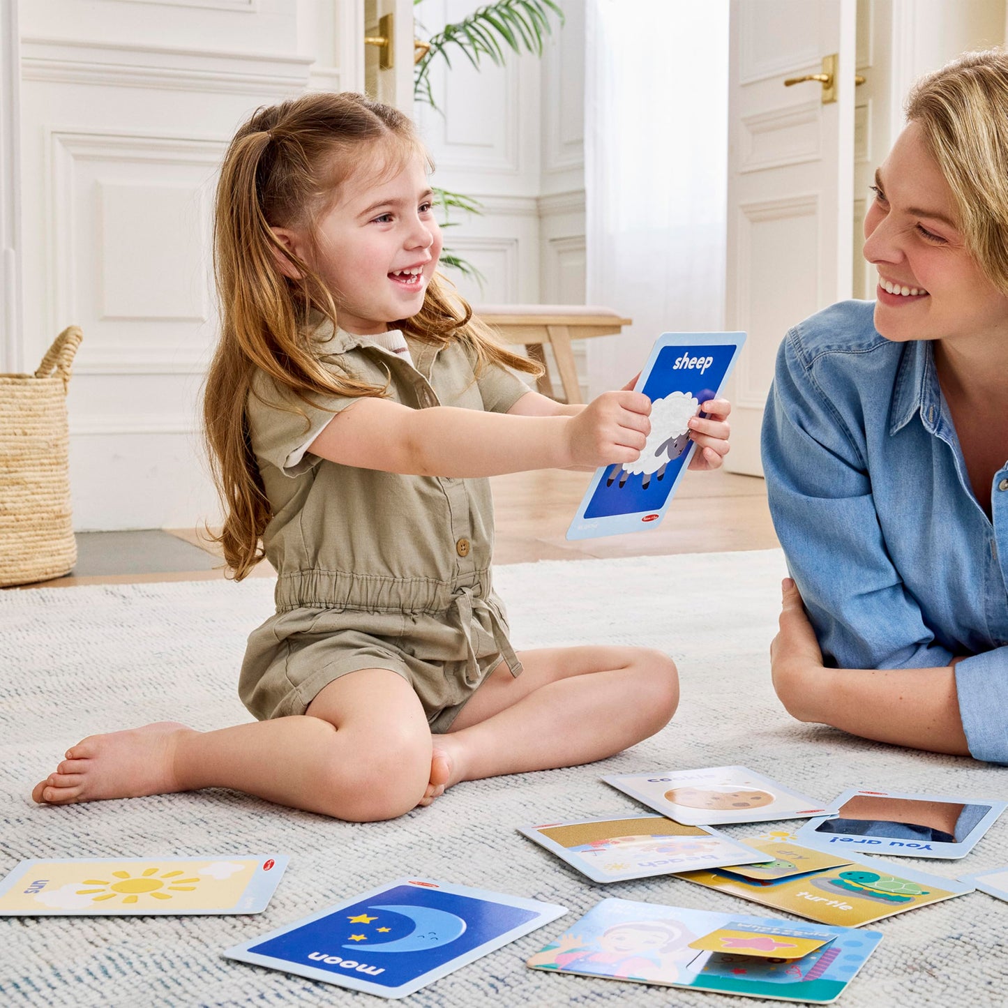 Melissa & Doug Ms. Rachel First Words Textured Sensory Flashcards – 30 Cards, FSC Certified