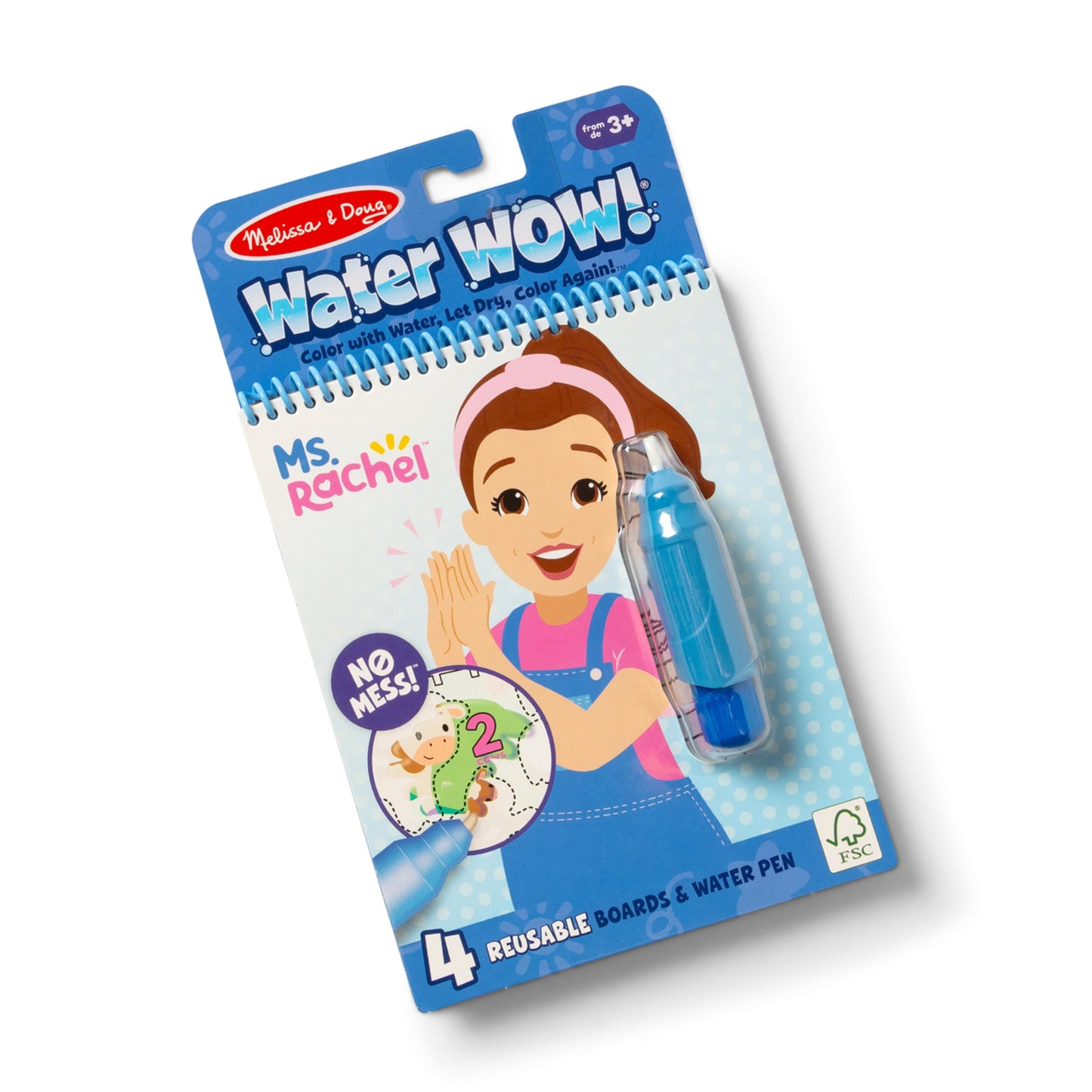 Melissa & Doug Ms. Rachel Water Wow! Color-Reveal Pad — Reusable Early Learning Toy