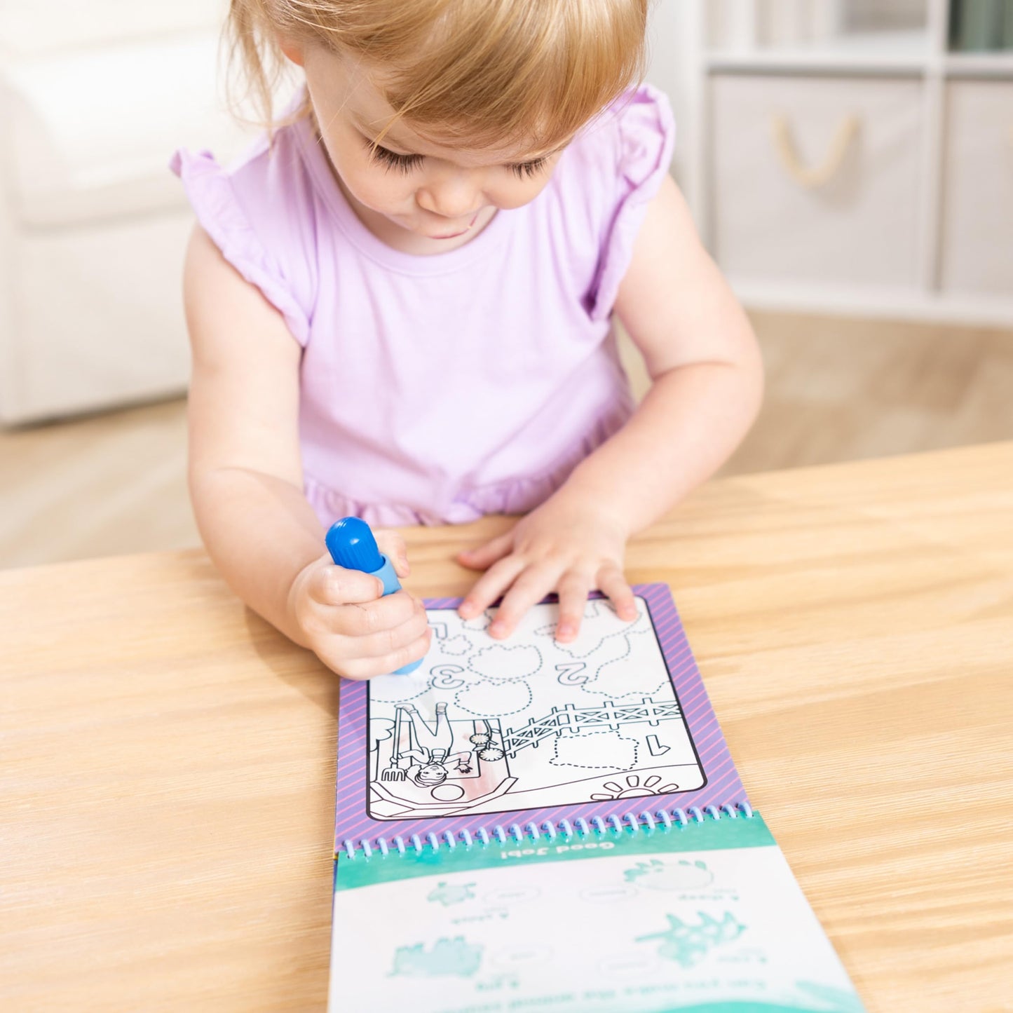 Melissa & Doug Ms. Rachel Water Wow! Color-Reveal Pad — Reusable Early Learning Toy