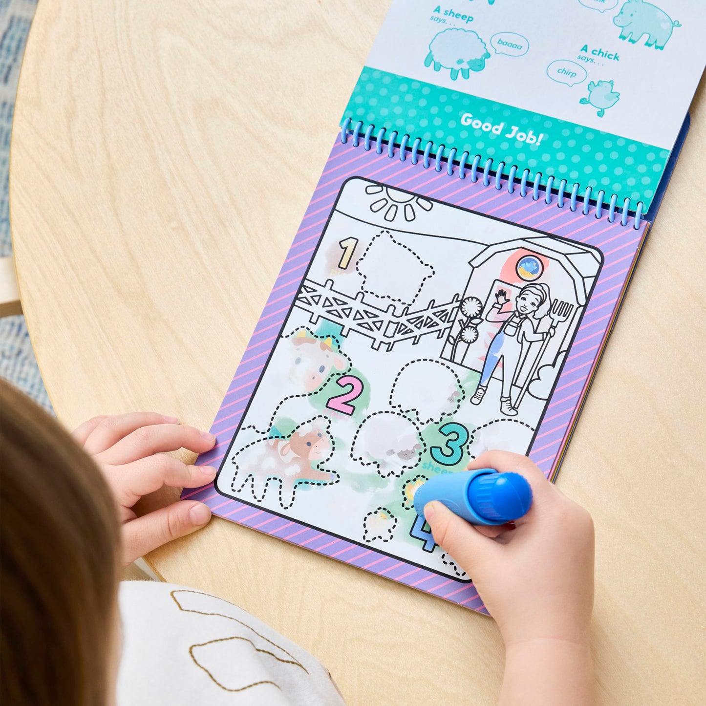Melissa & Doug Ms. Rachel Water Wow! Color-Reveal Pad — Reusable Early Learning Toy