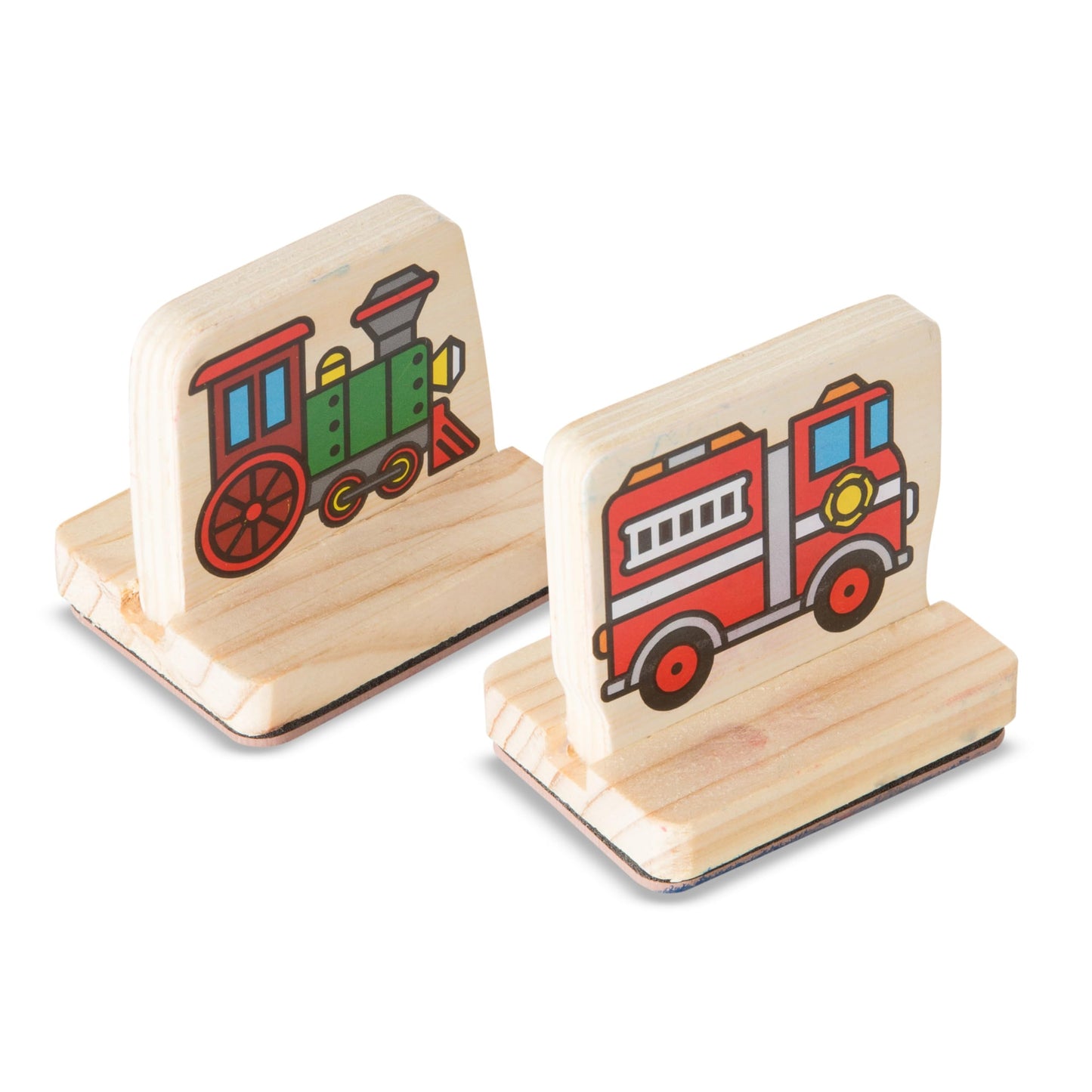 Melissa & Doug My First Wooden Stamp Set: Vehicles with Washable Ink for Kids