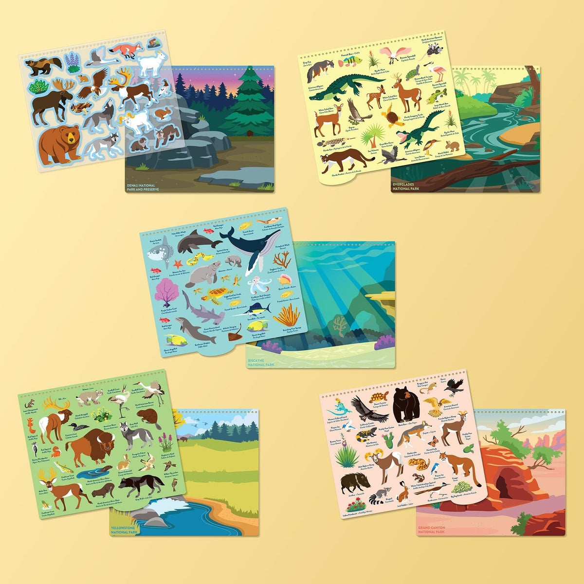 Melissa & Doug Parks Reusable Stickers Set, 1 EA – 5 National Parks