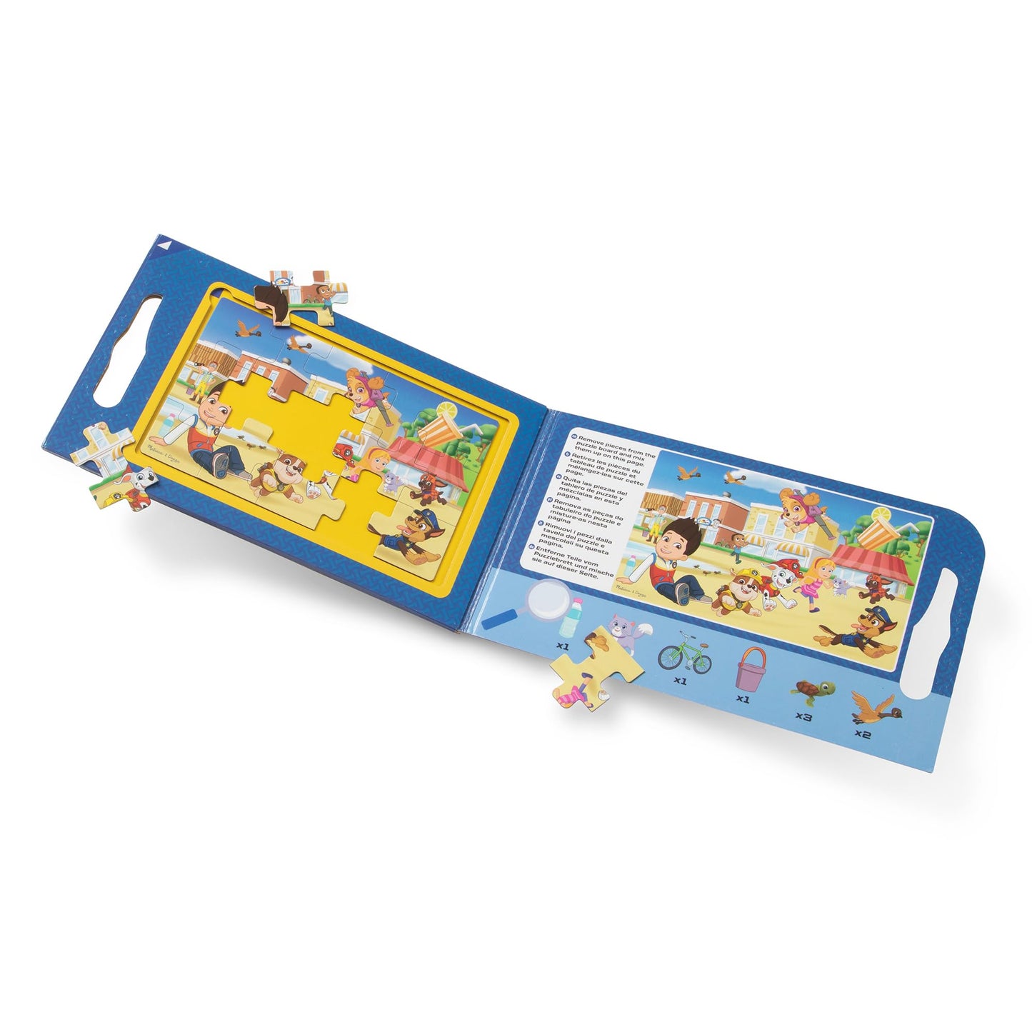 Melissa & Doug PAW Patrol Take-Along Magnetic Puzzles – 2x15 Pieces, FSC Certified