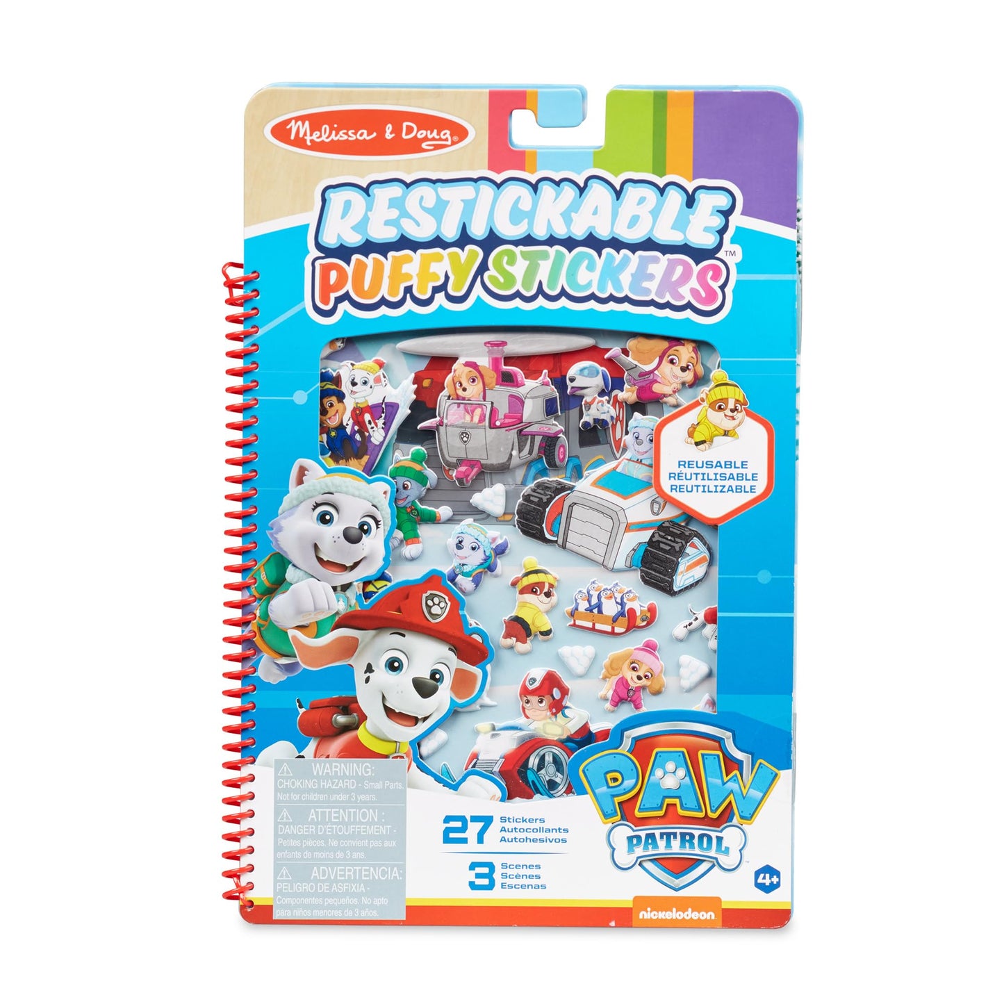 Melissa & Doug PAW Patrol Reusable Puffy Stickers — Jake’s Mountain Activity Pad