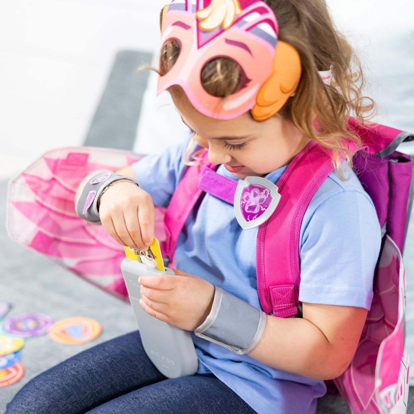 Melissa & Doug PAW Patrol Mighty Skye Role Play Pack with Wings – Pink & Silver (Ages 3+)