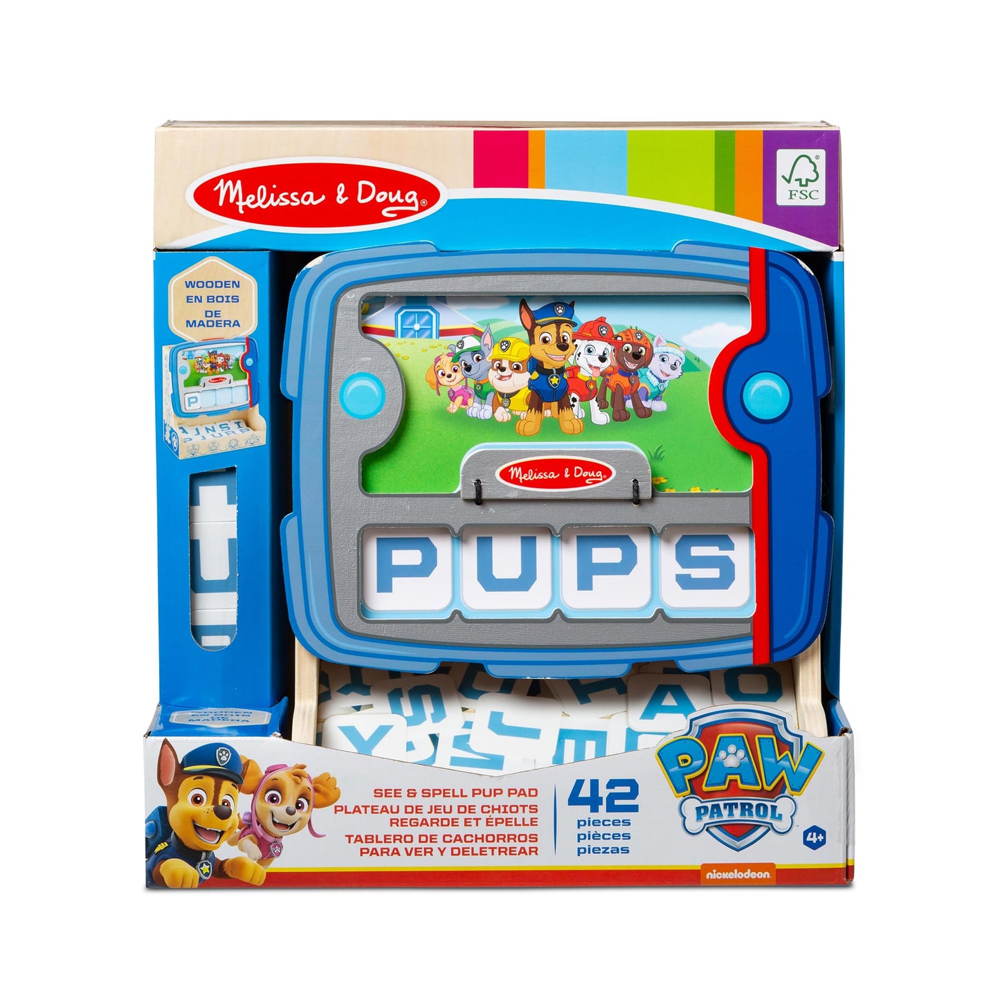 Melissa & Doug PAW Patrol See & Spell Pup Pad Game – FSC Certified