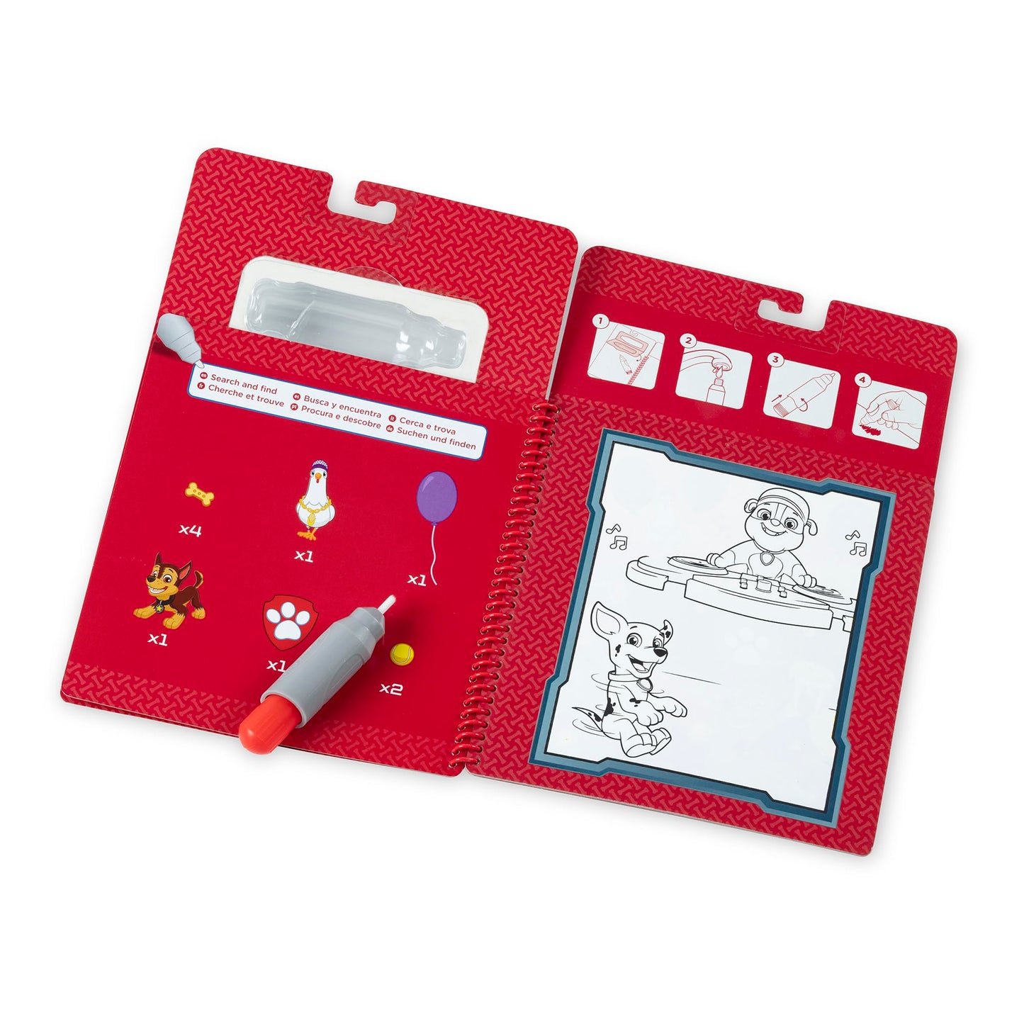 Melissa & Doug PAW Patrol Water Wow! Marshall Travel Book – Water Reveal Activity Pad (Ages 3+)