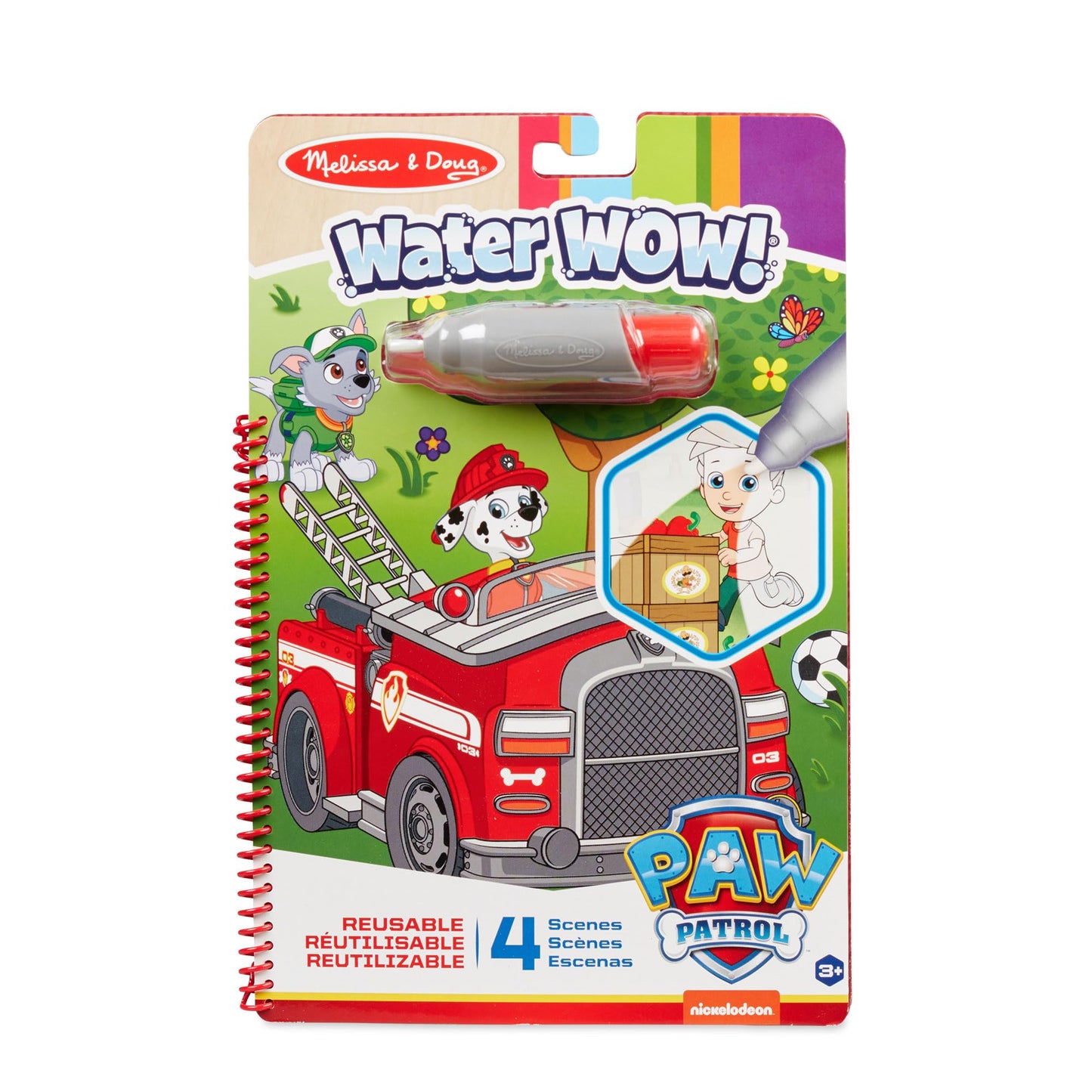 Melissa & Doug PAW Patrol Water Wow! Marshall Travel Book – Water Reveal Activity Pad (Ages 3+)