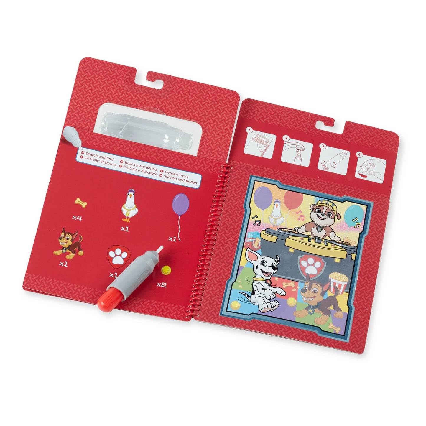 Melissa & Doug PAW Patrol Water Wow! Marshall Travel Book – Water Reveal Activity Pad (Ages 3+)