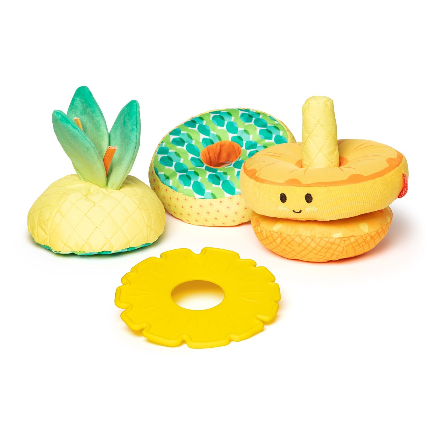 Melissa & Doug Pineapple Soft Stacker – Multi-Sensory Infant Toy for Textures & Stacking