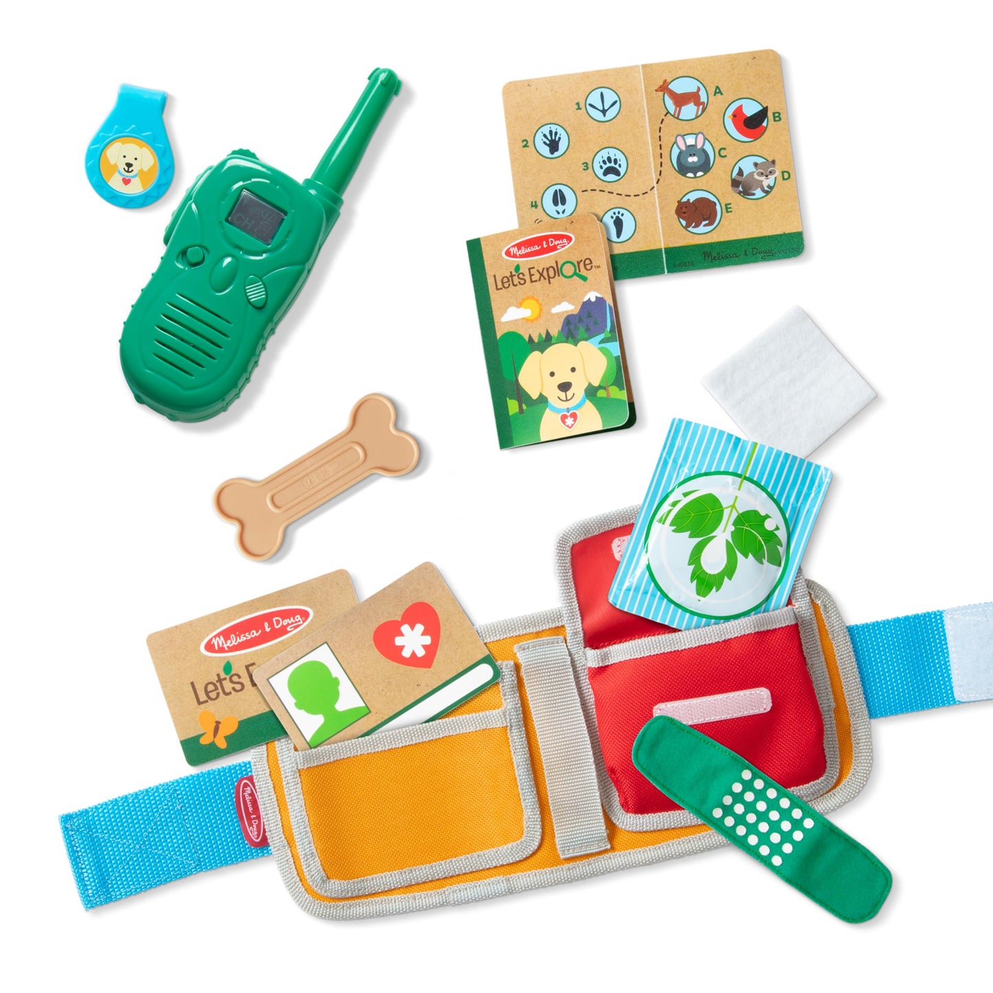 Melissa & Doug Let’s Explore Ranger Dog Plush – Search & Rescue Gear for Kids 3+