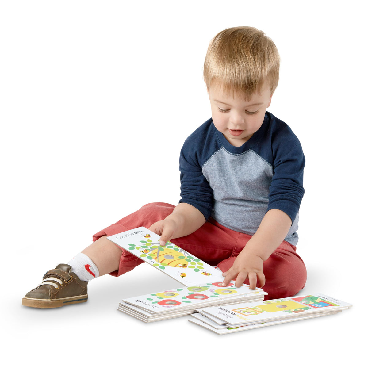 Melissa & Doug Poke-a-Dot Numbers, Shapes & Colors Jumbo Learning Cards – 13 Double-Sided Flash Cards