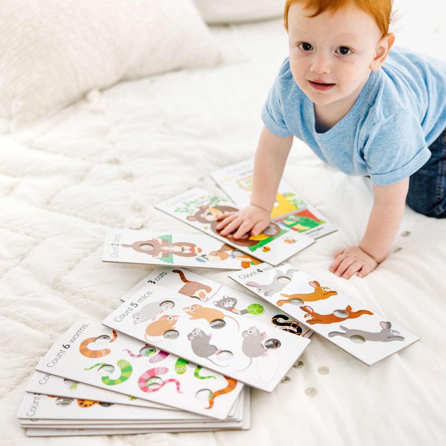 Melissa & Doug Poke-a-Dot Numbers, Shapes & Colors Jumbo Learning Cards – 13 Double-Sided Flash Cards