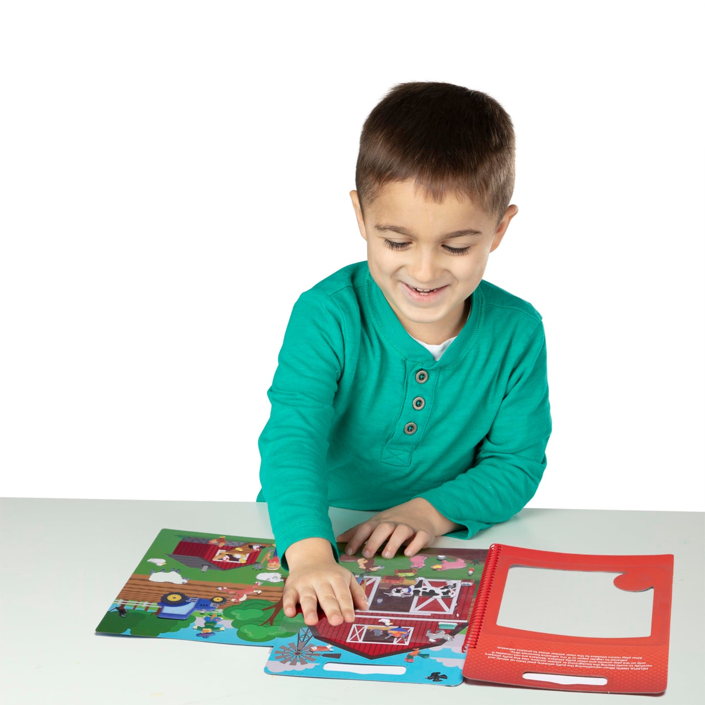 Melissa & Doug Puffy Sticker Activity Books Set of 3 – Safari, Pirate & Farm | Travel-Friendly, Mess-Free Play