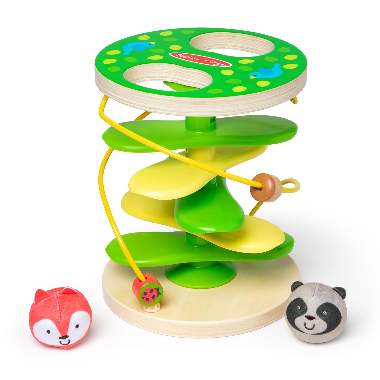 Melissa & Doug Rollables Treehouse Twirl – FSC Certified Infant & Toddler Toy (3 Pieces)