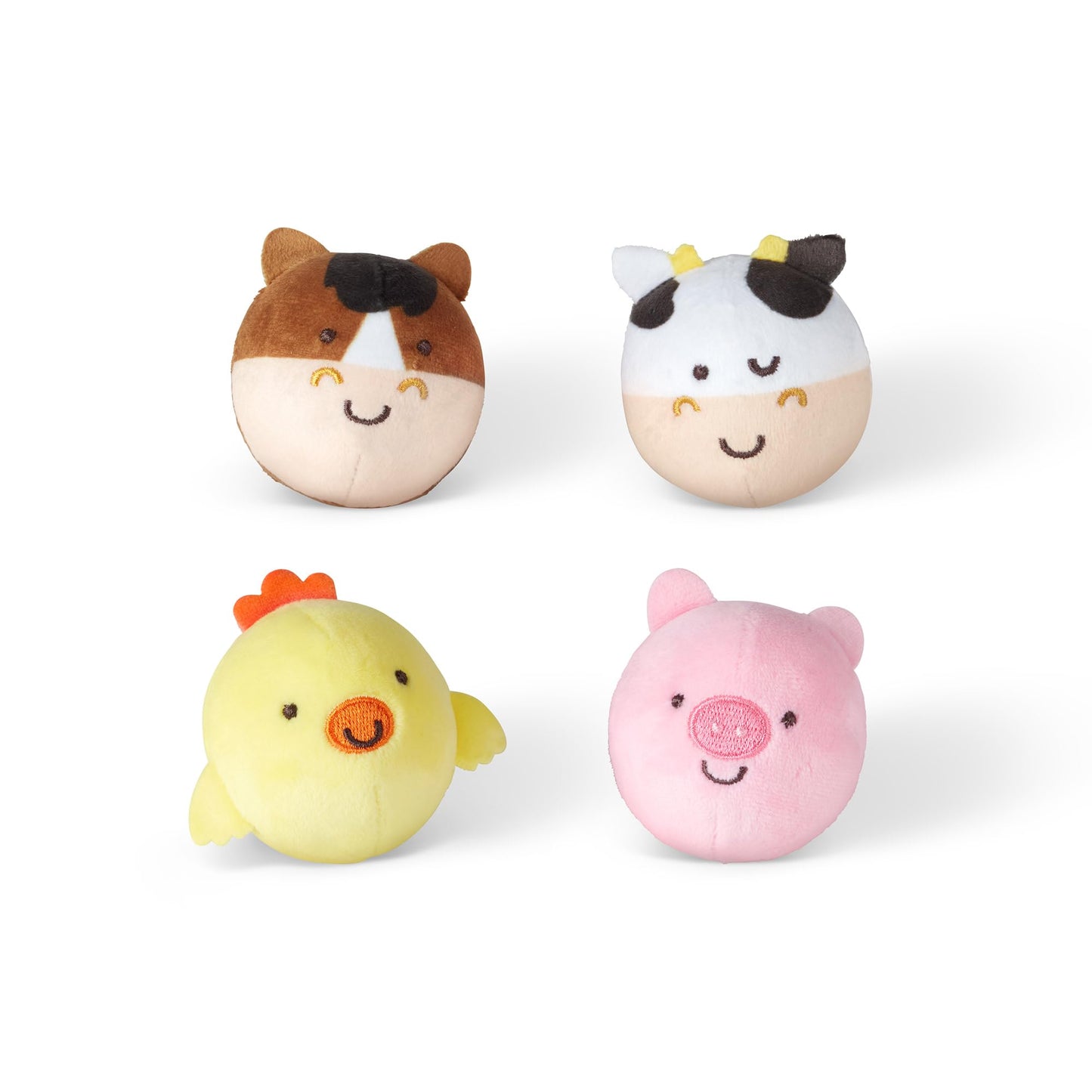 Melissa & Doug Rollables Farm Friends – 4-Piece Infant Toy Set